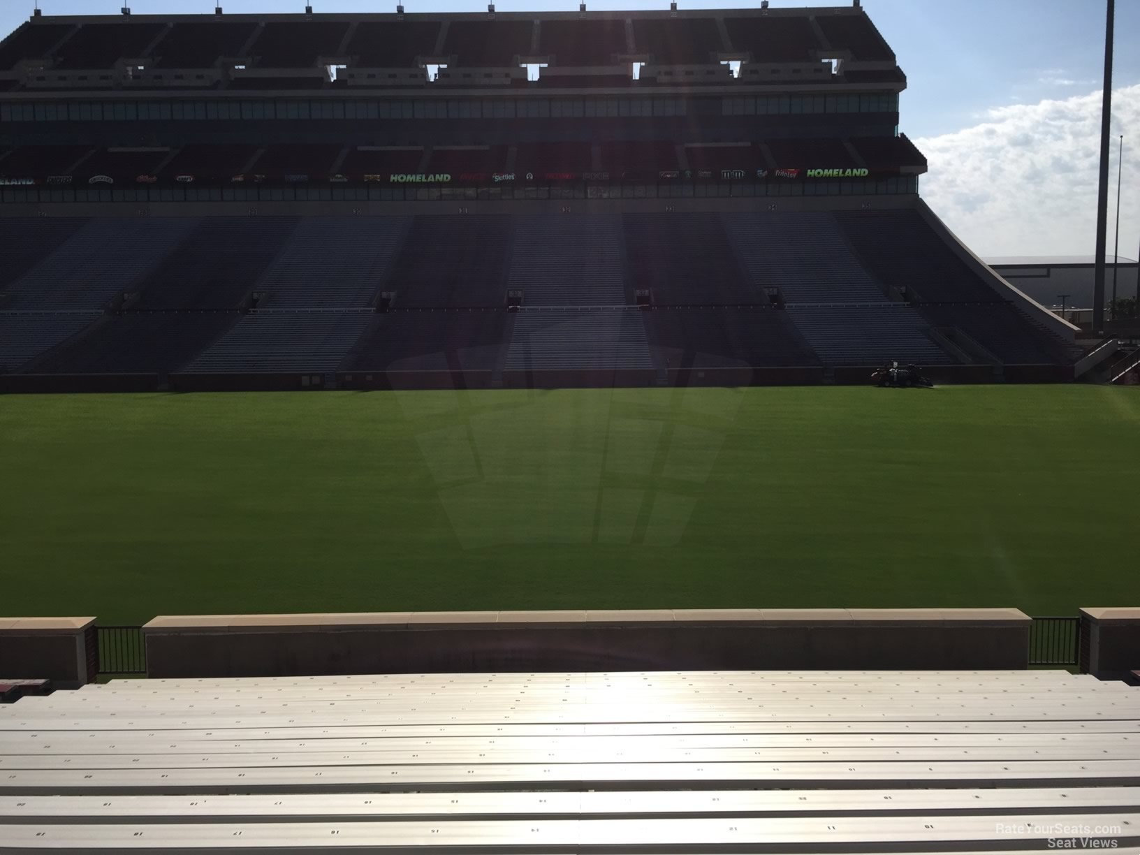 section 4, row 20 seat view  - oklahoma memorial stadium