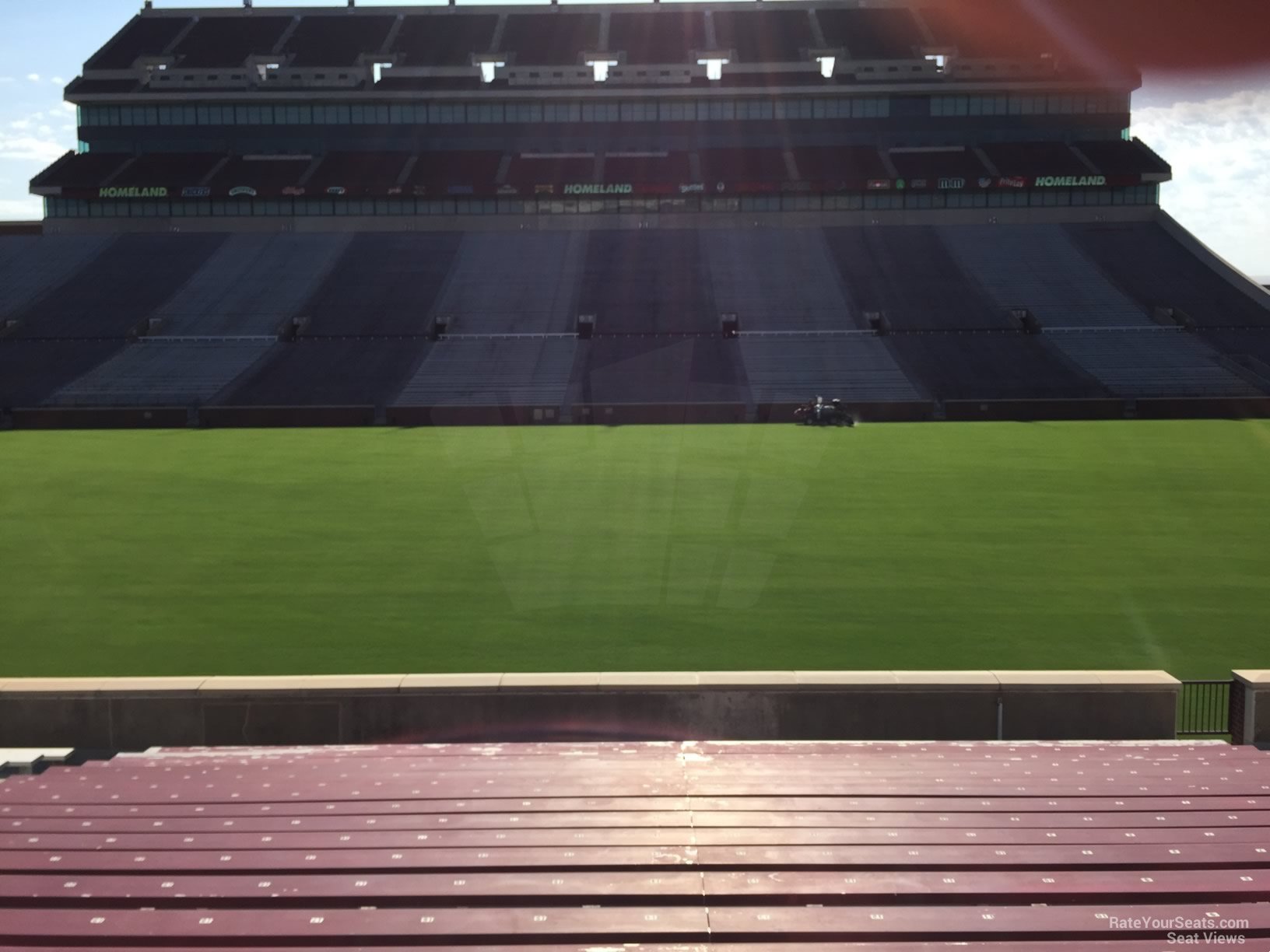 section 5, row 20 seat view  - oklahoma memorial stadium