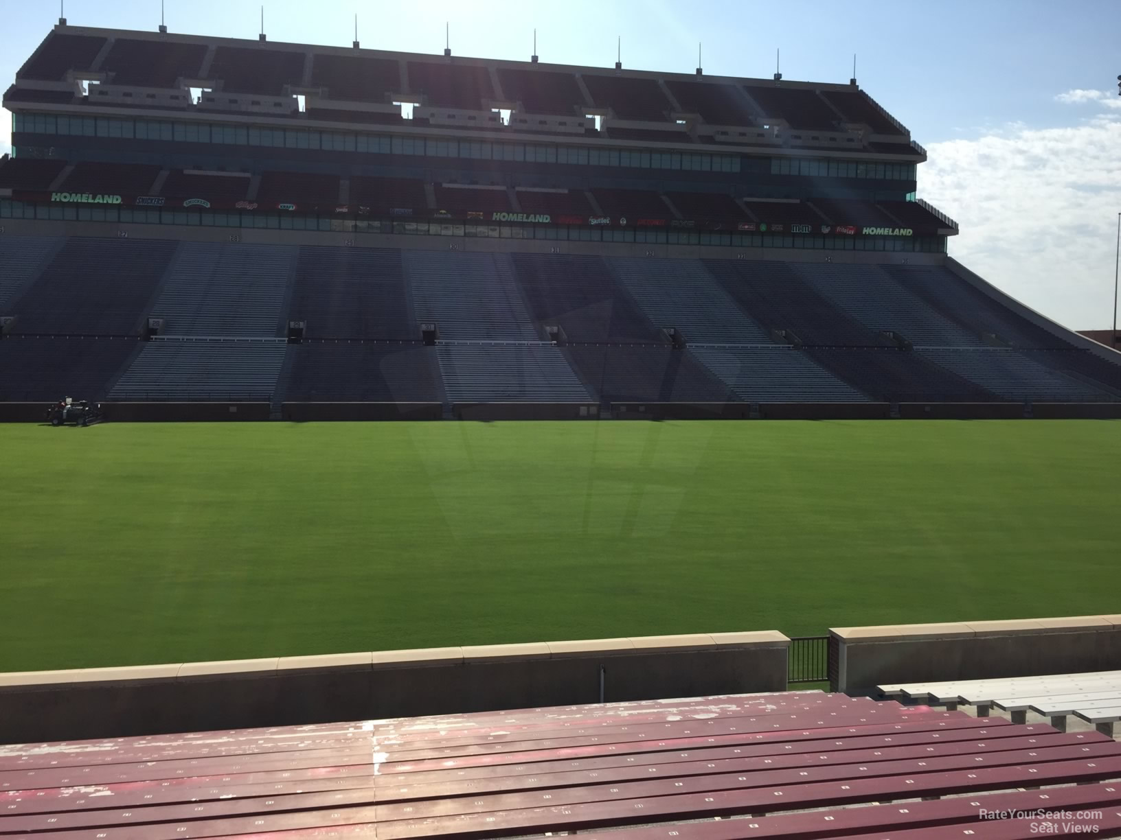 section 7, row 20 seat view  - oklahoma memorial stadium