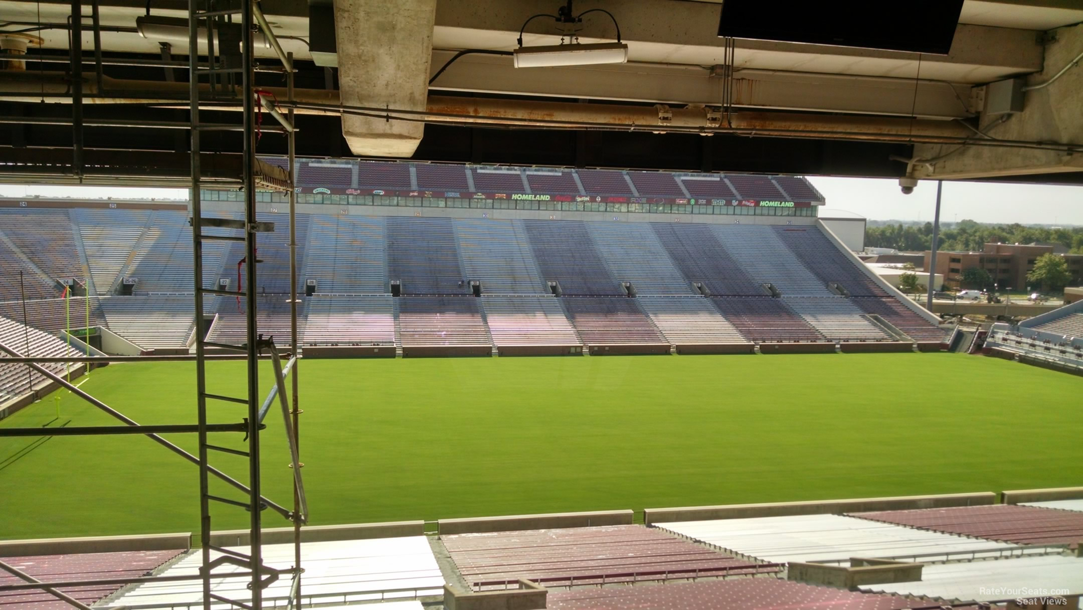 section 8, row 59 seat view  - oklahoma memorial stadium