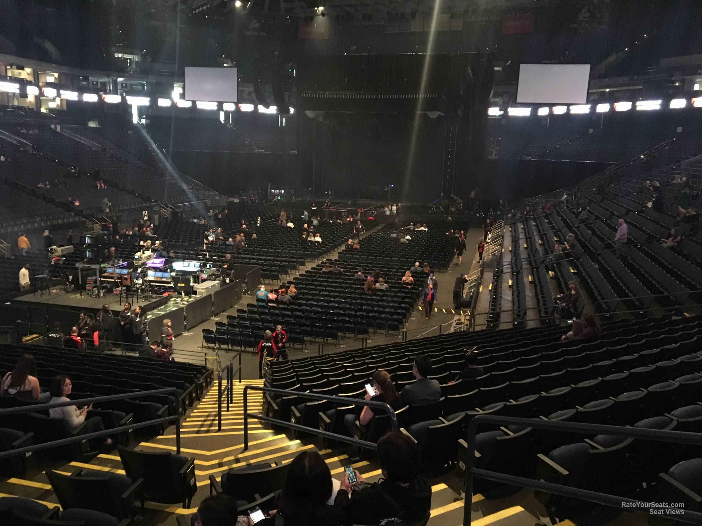 section 106, row 15 seat view  - oakland arena