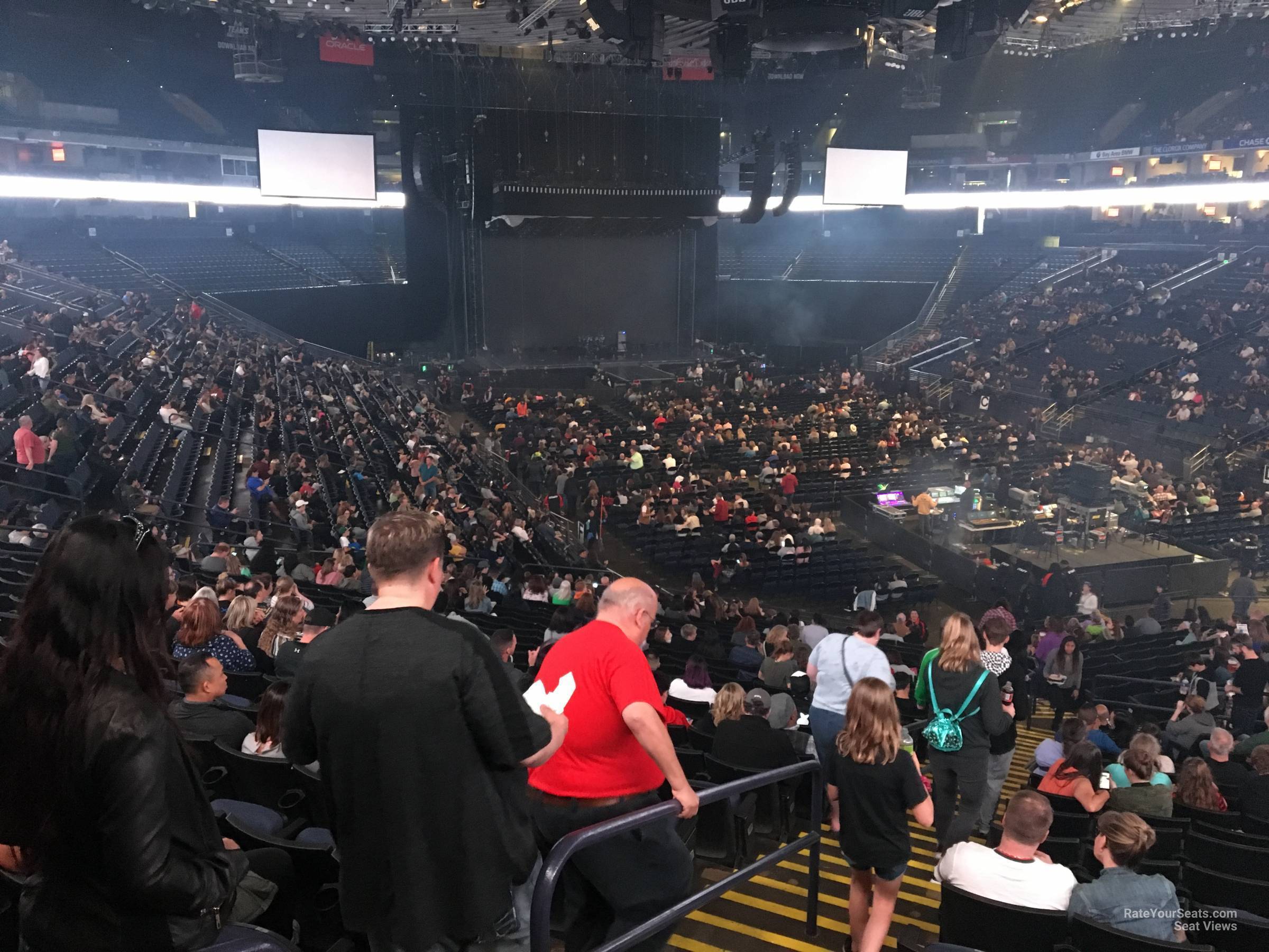 section 109, row 27 seat view  - oakland arena