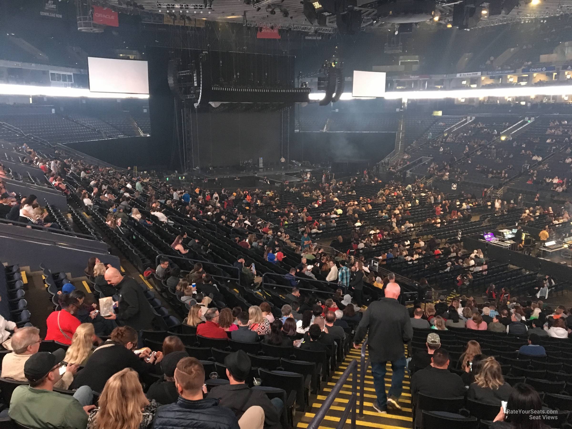 section 110, row 27 seat view  - oakland arena