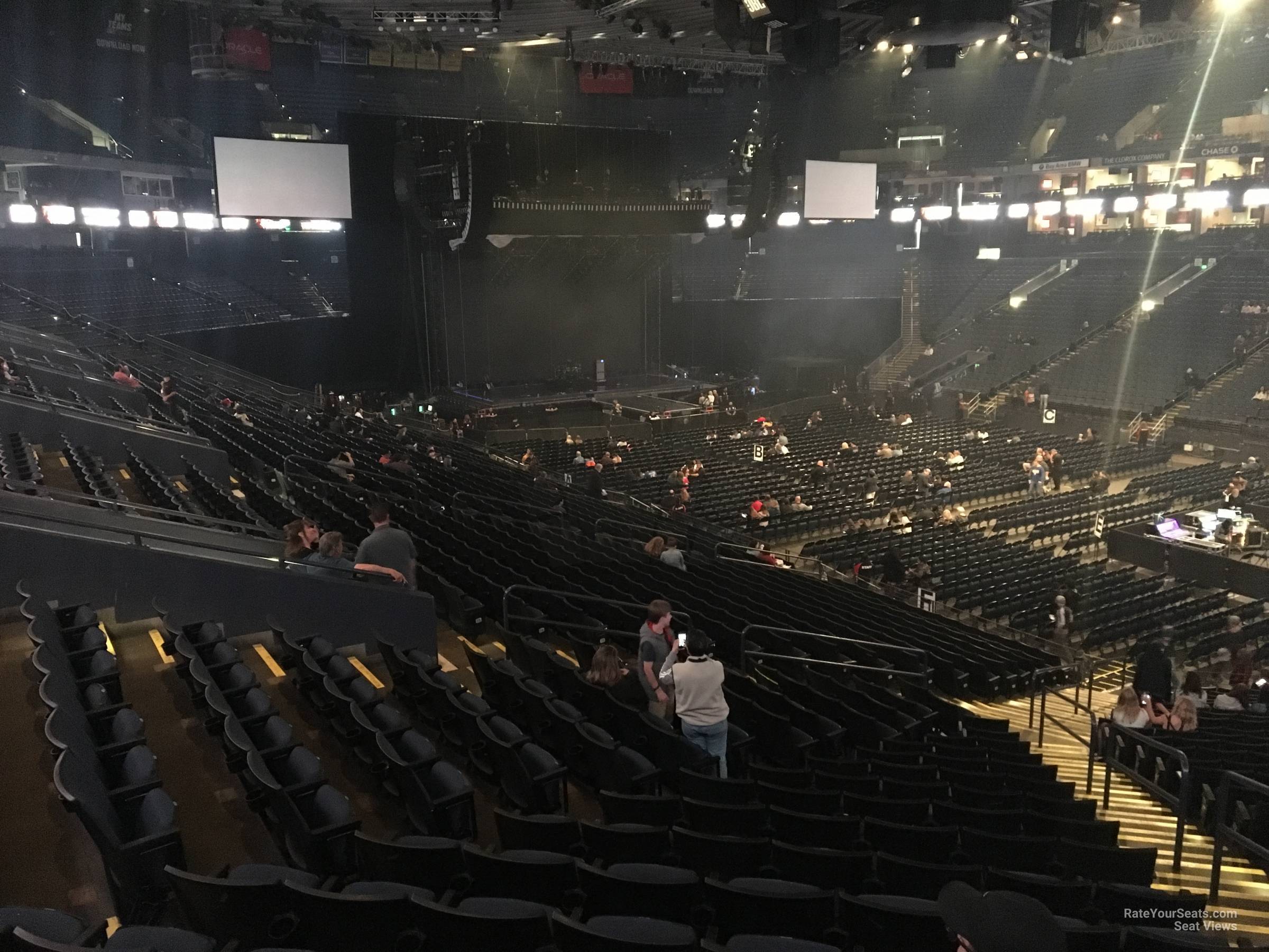 section 111, row 24 seat view  - oakland arena