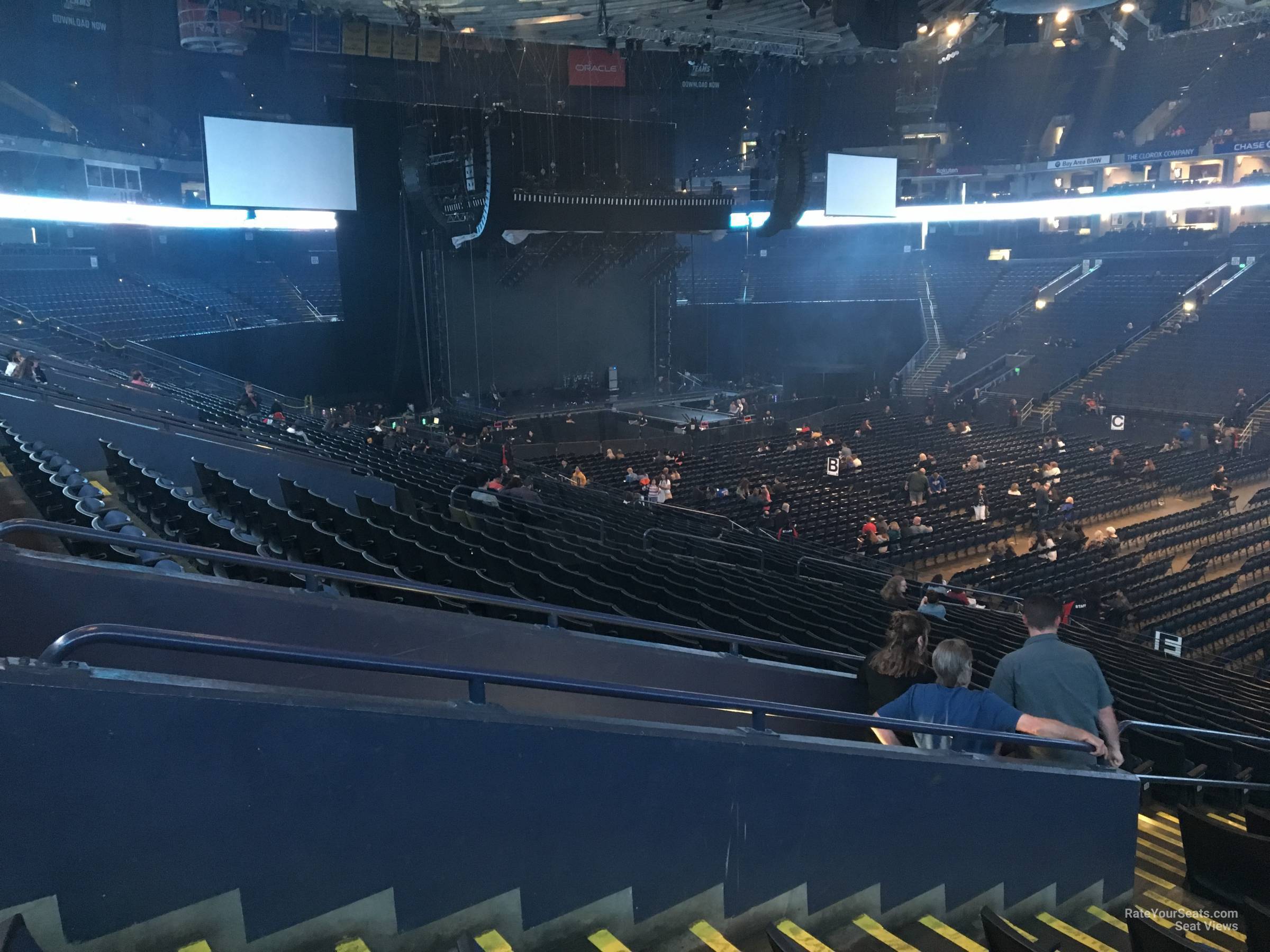 section 112, row 23 seat view  - oakland arena