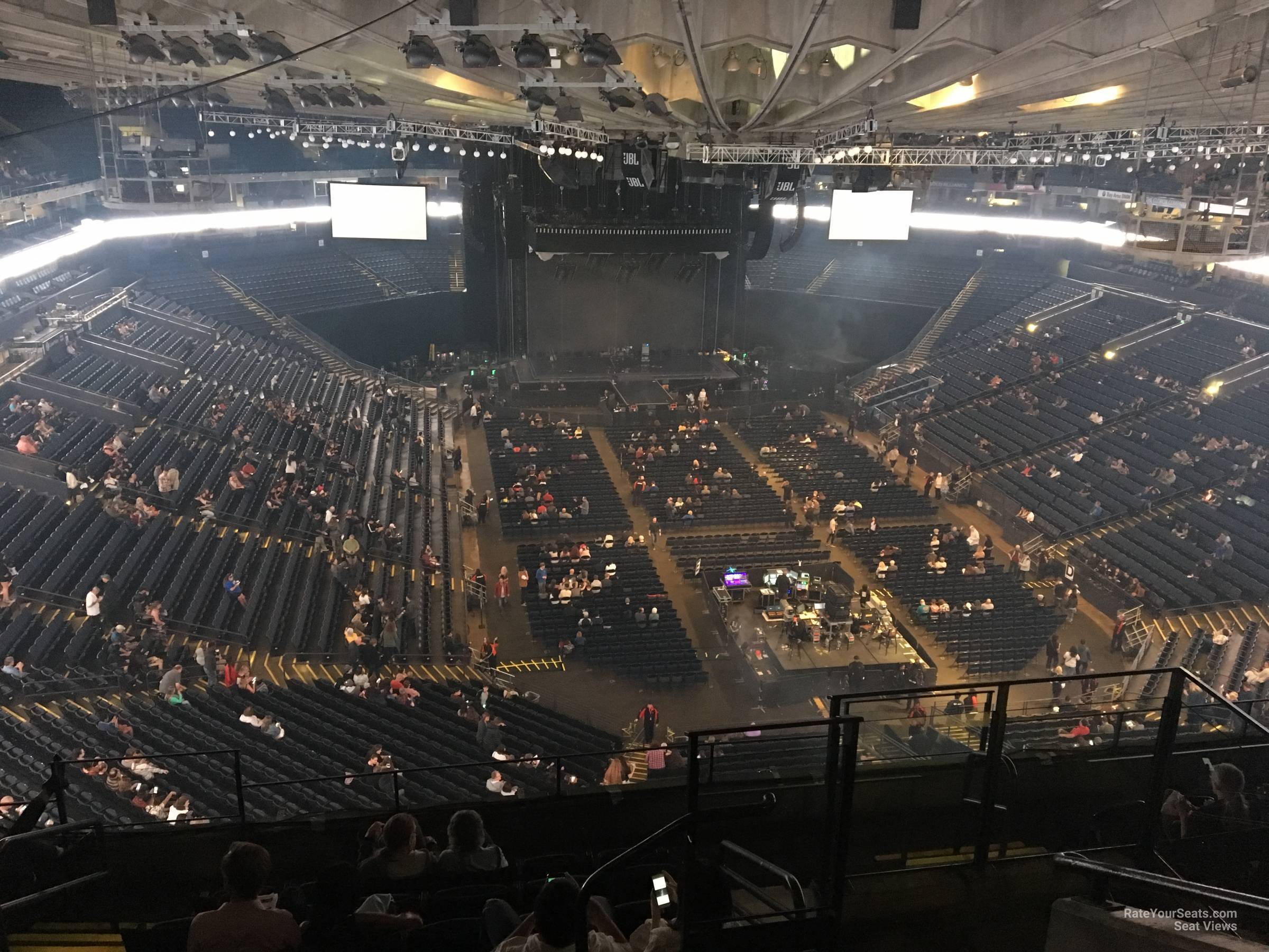 section 210, row 10 seat view  - oakland arena