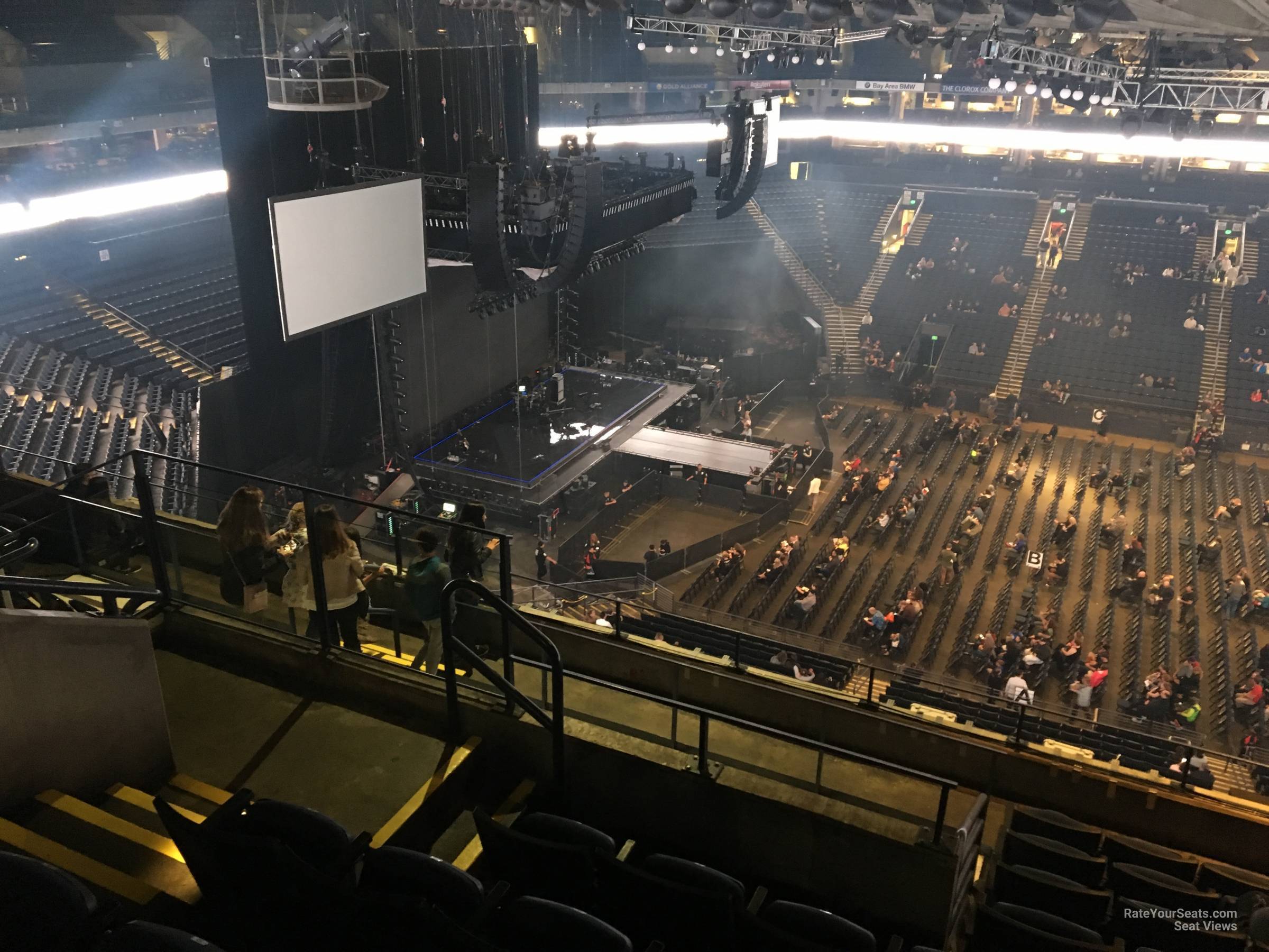 section 217, row 10 seat view  - oakland arena