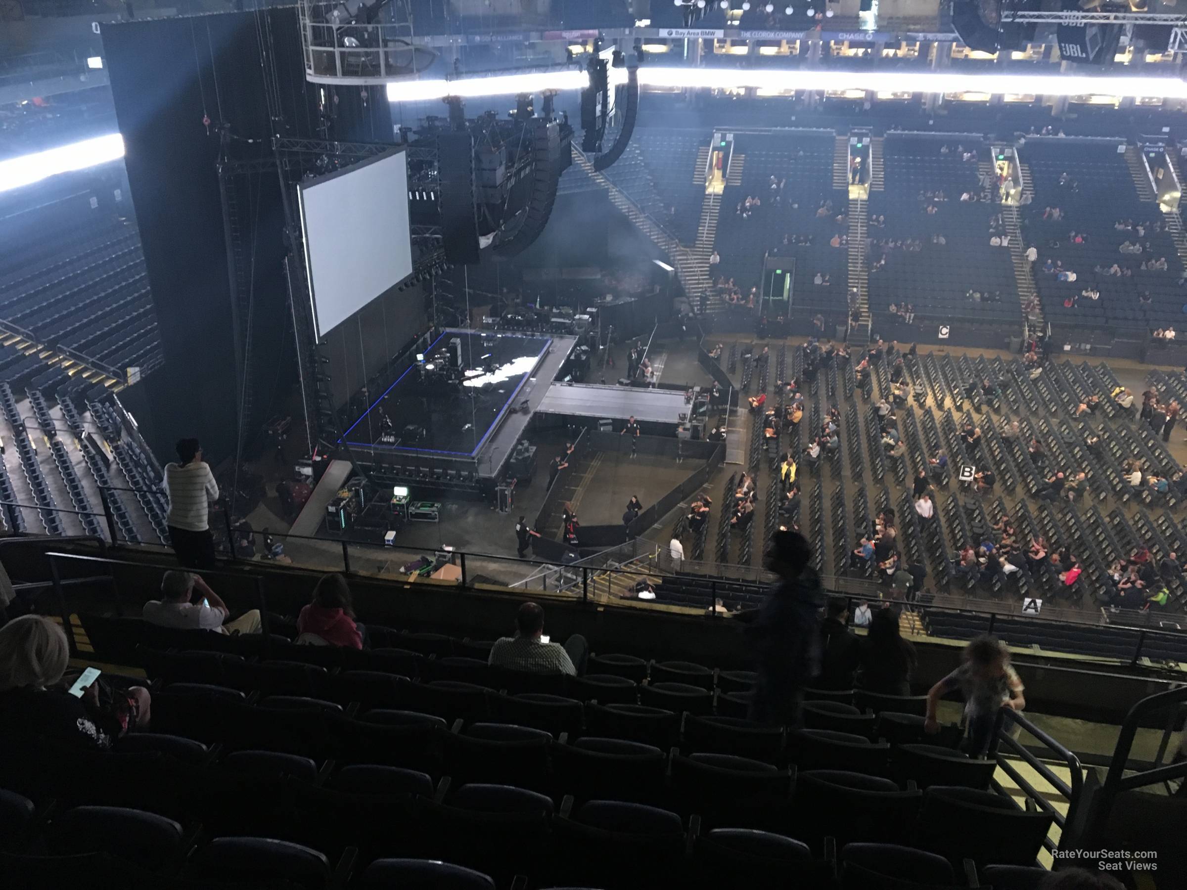 section 218, row 10 seat view - oakland arena