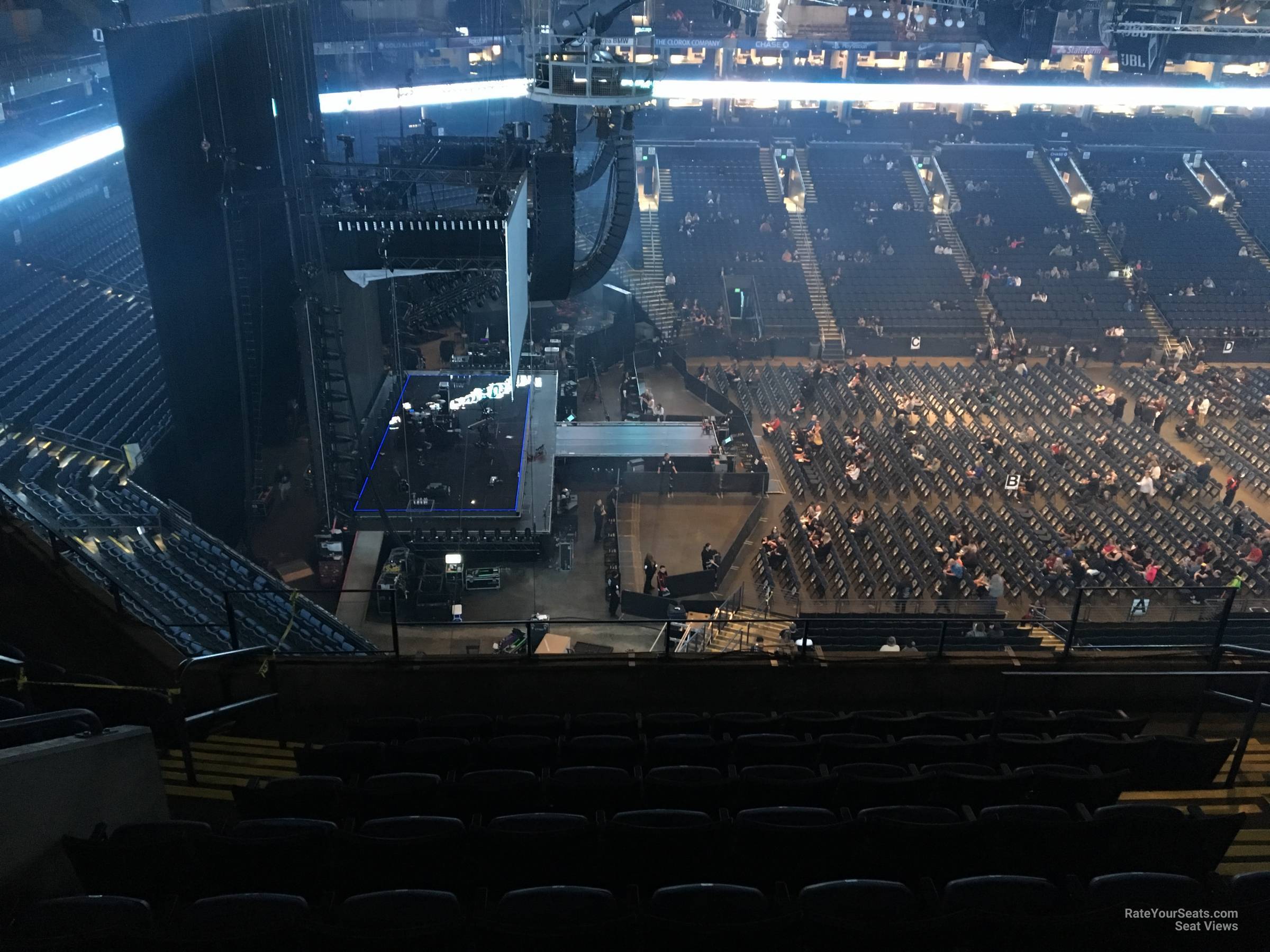 section 219, row 10 seat view  - oakland arena