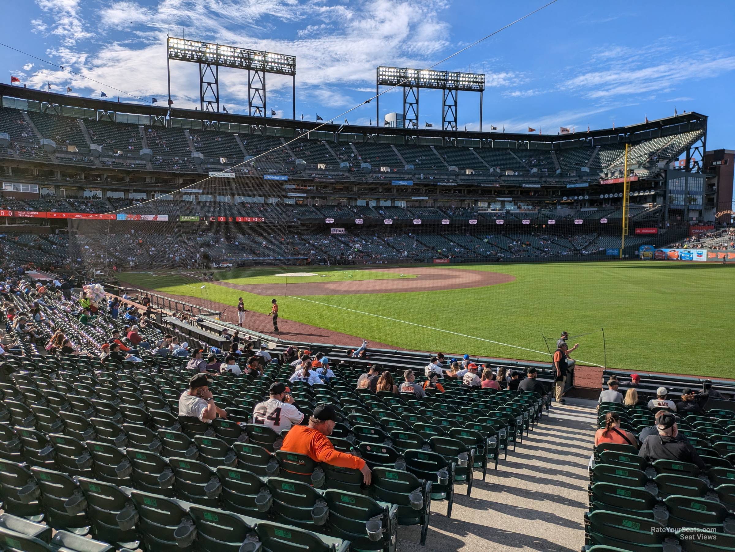 section 101, row 20 seat view  for baseball - oracle park