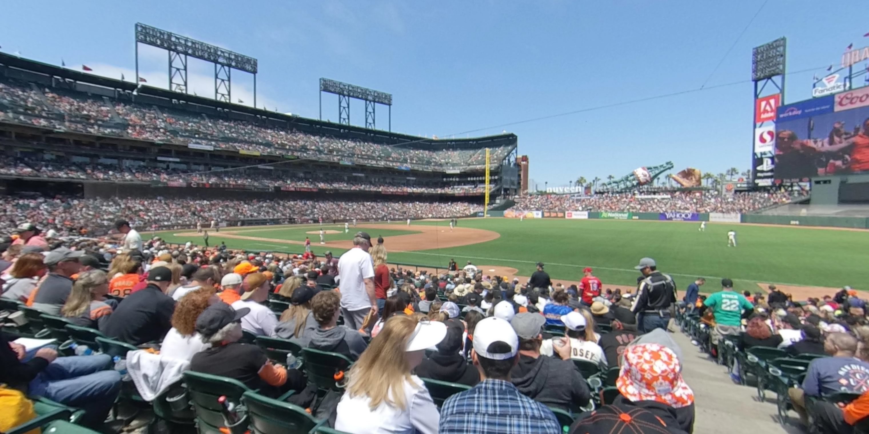 section 103 panoramic seat view  for baseball - oracle park