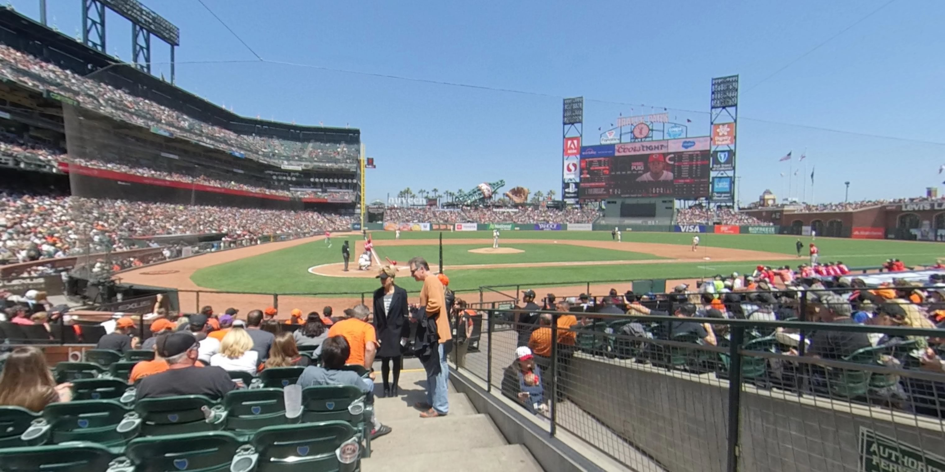 section 110 panoramic seat view  for baseball - oracle park