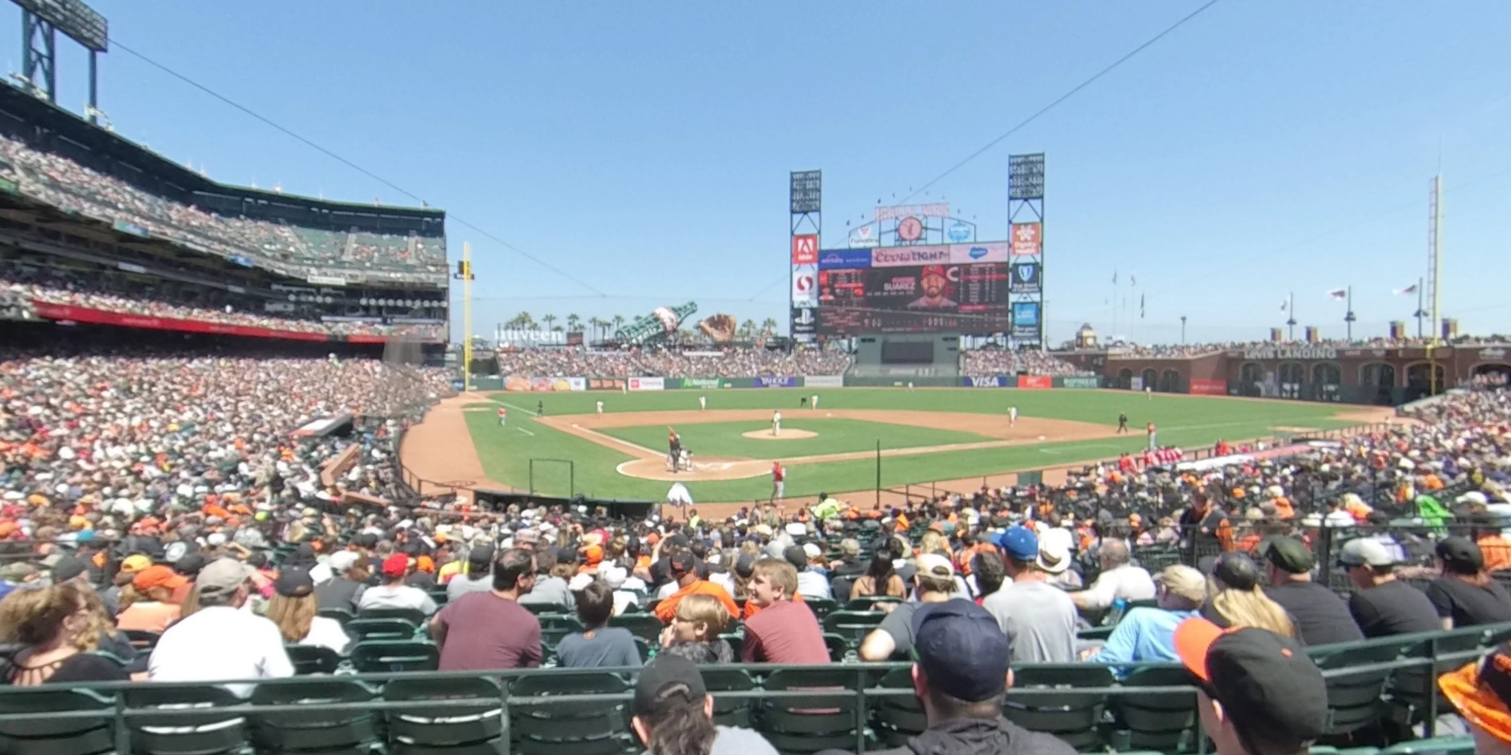 section 113 panoramic seat view  for baseball - oracle park