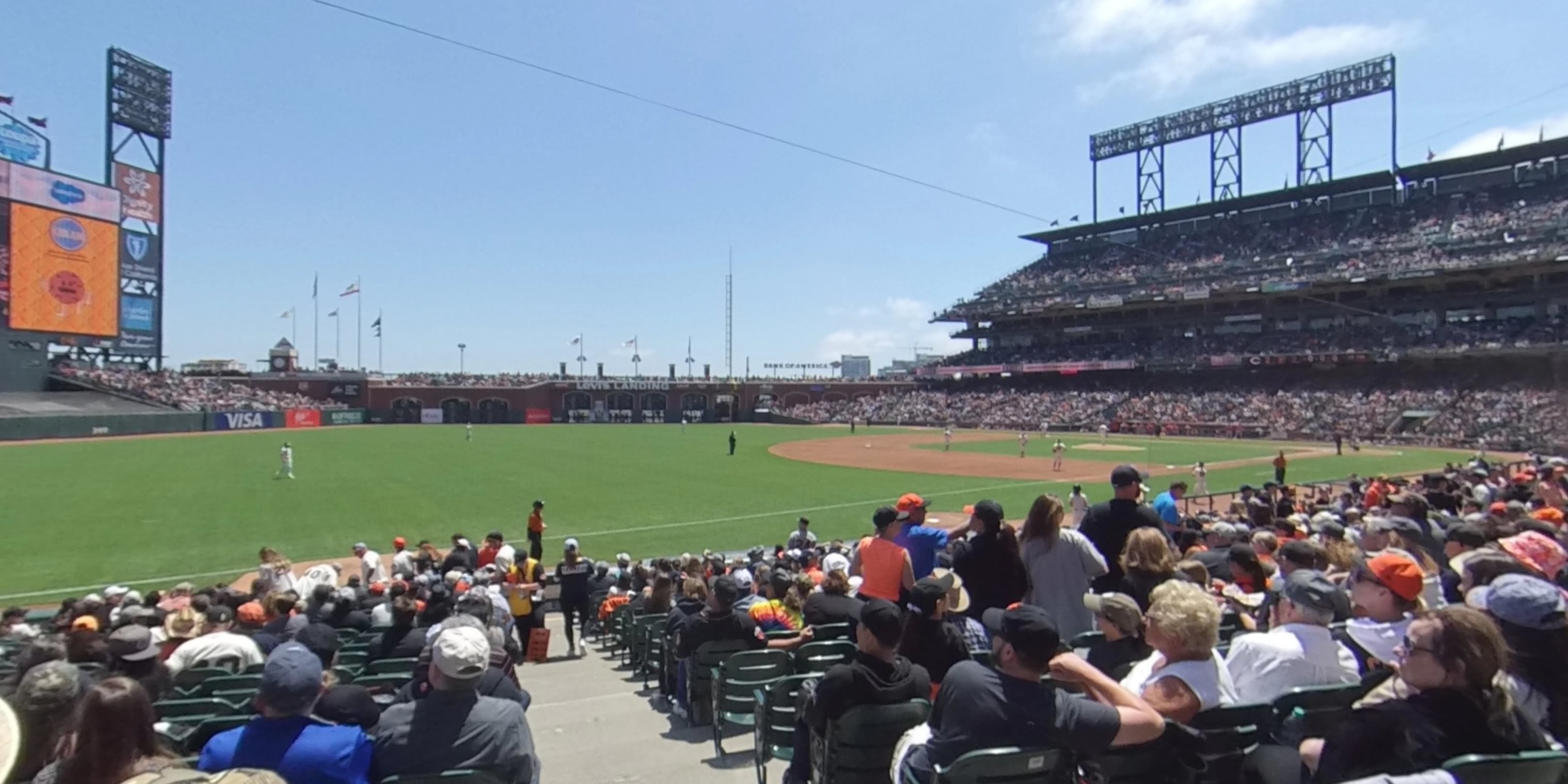 section 128 panoramic seat view  for baseball - oracle park