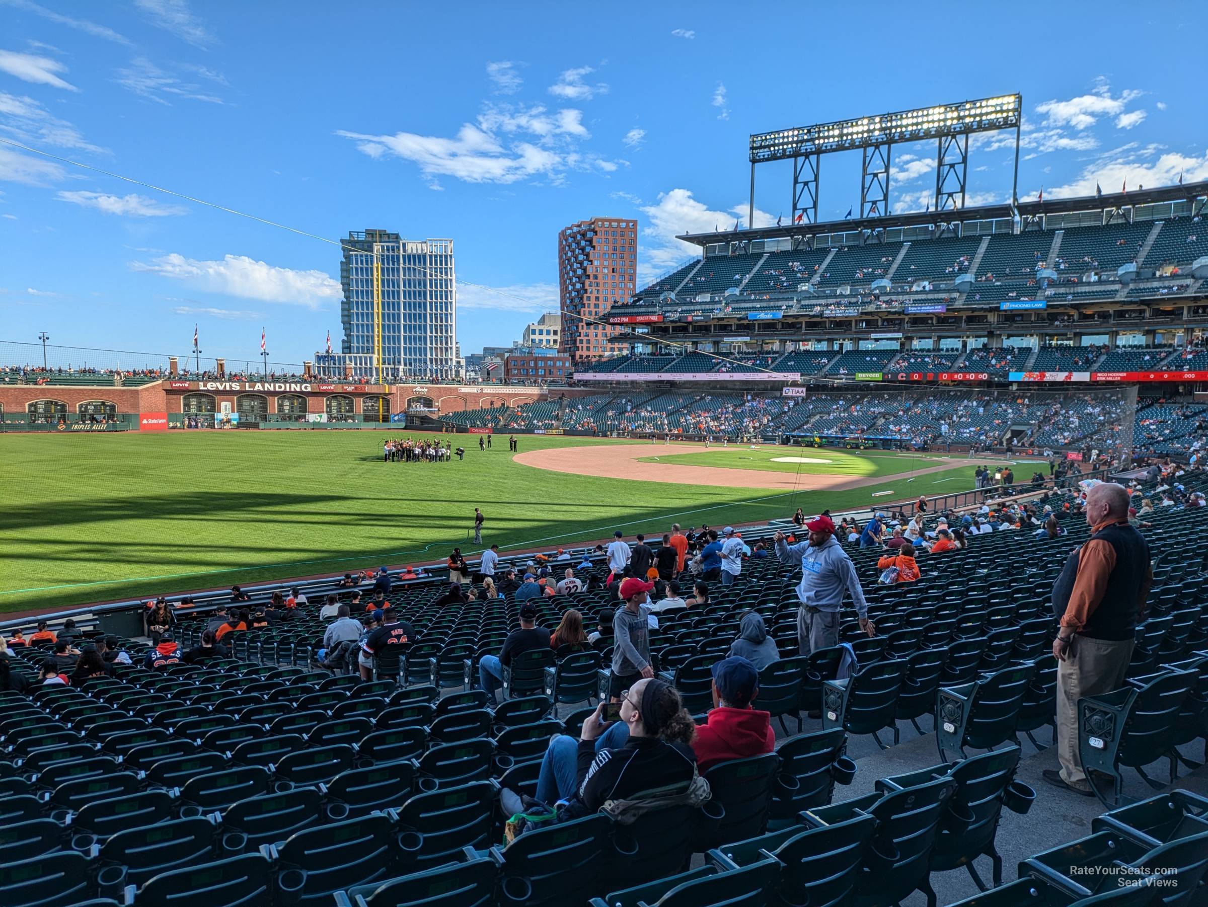 section 131, row 28 seat view  for baseball - oracle park