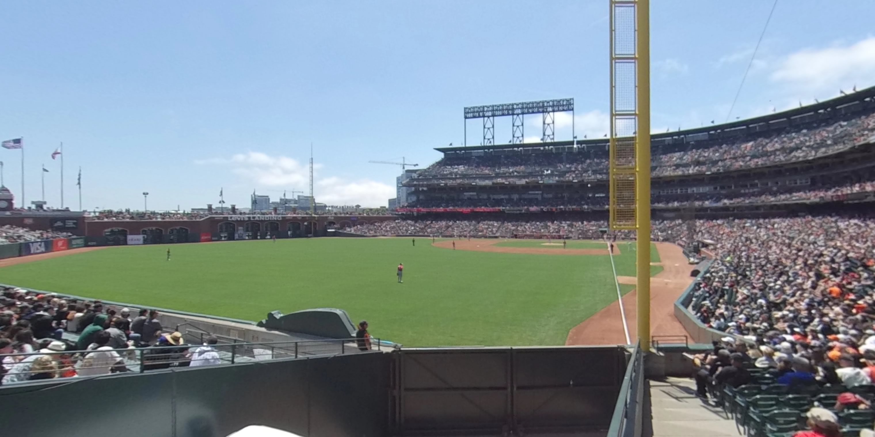 section 135 panoramic seat view  for baseball - oracle park