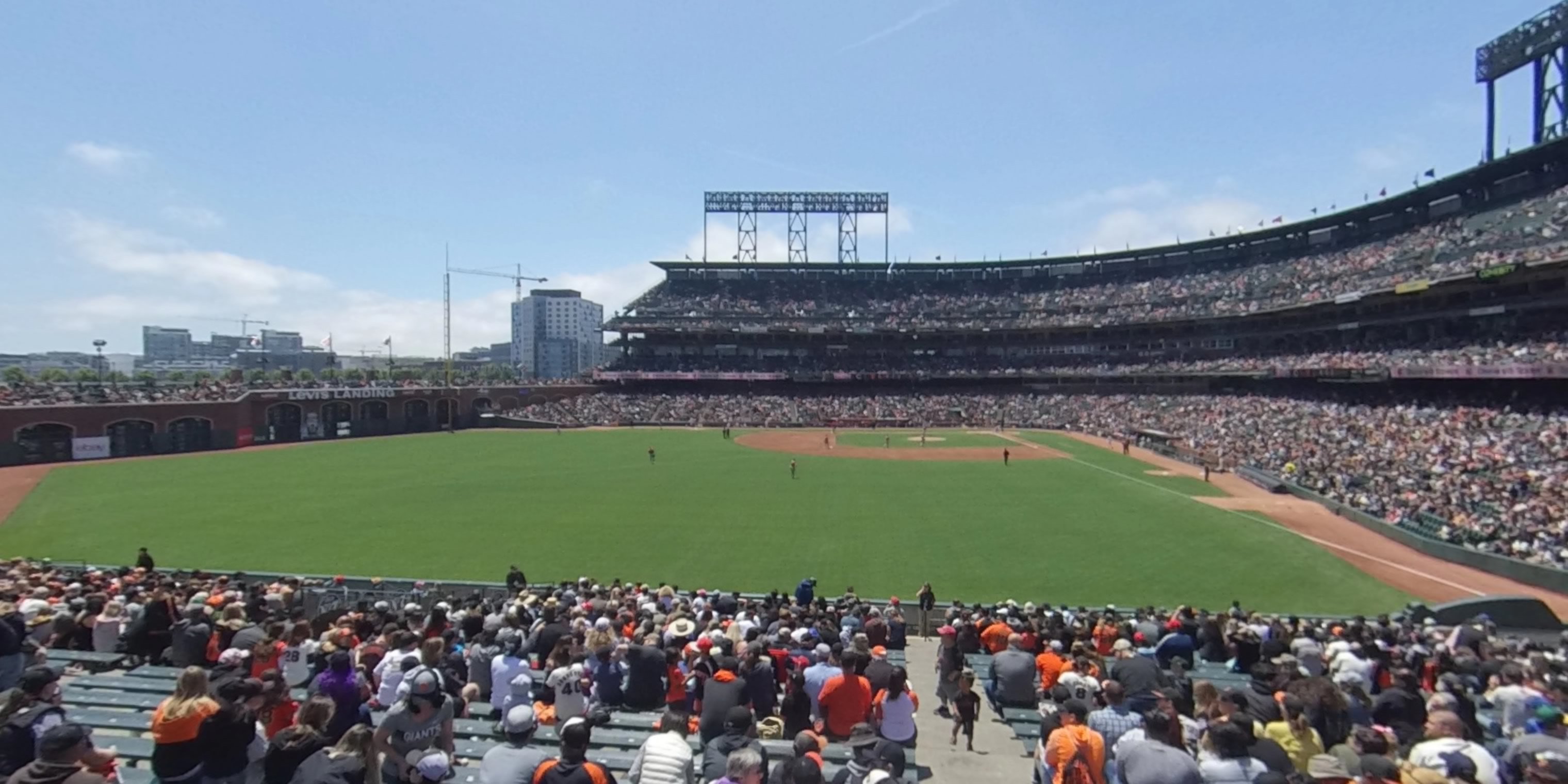 section 138 panoramic seat view  for baseball - oracle park
