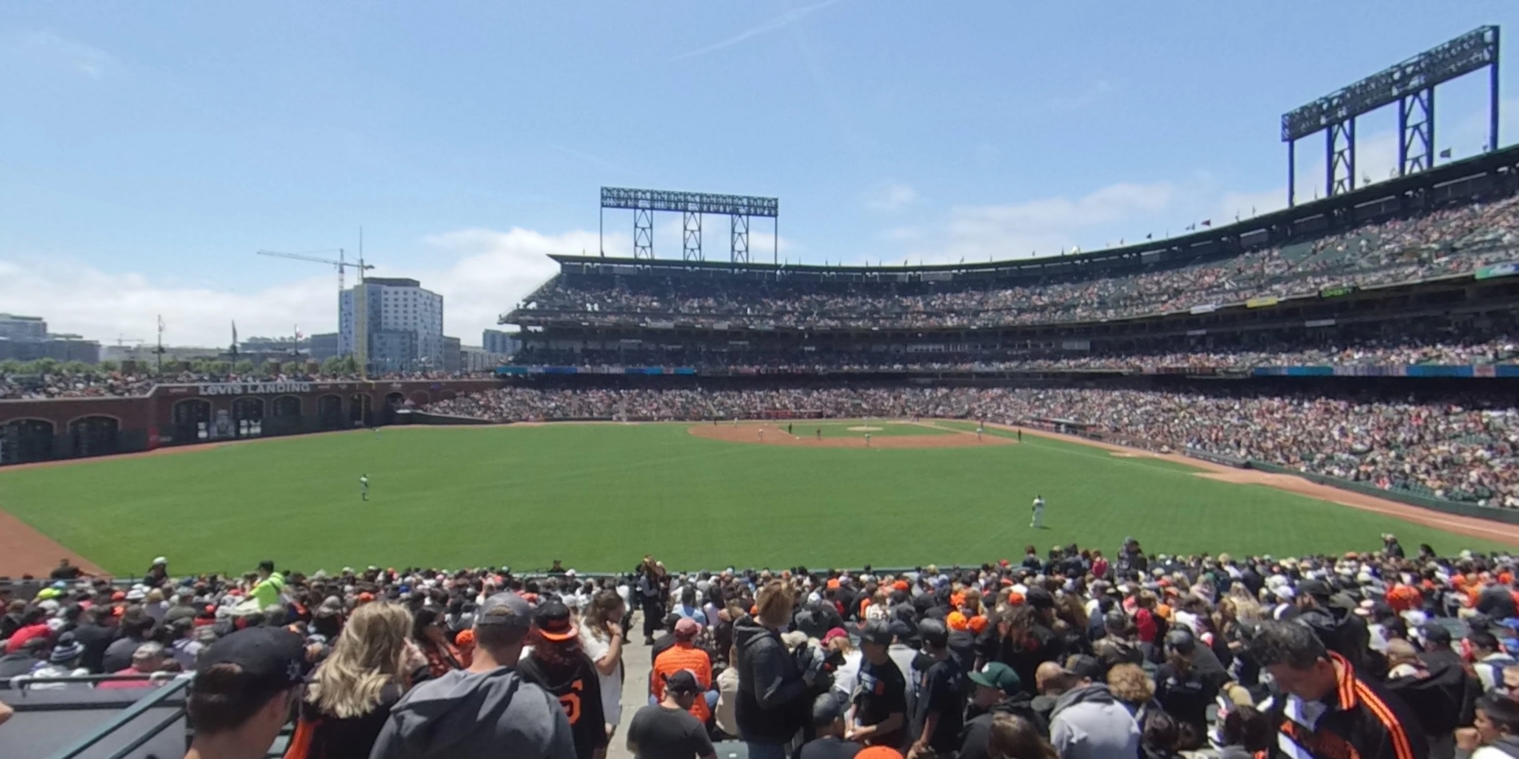 section 140 panoramic seat view  for baseball - oracle park