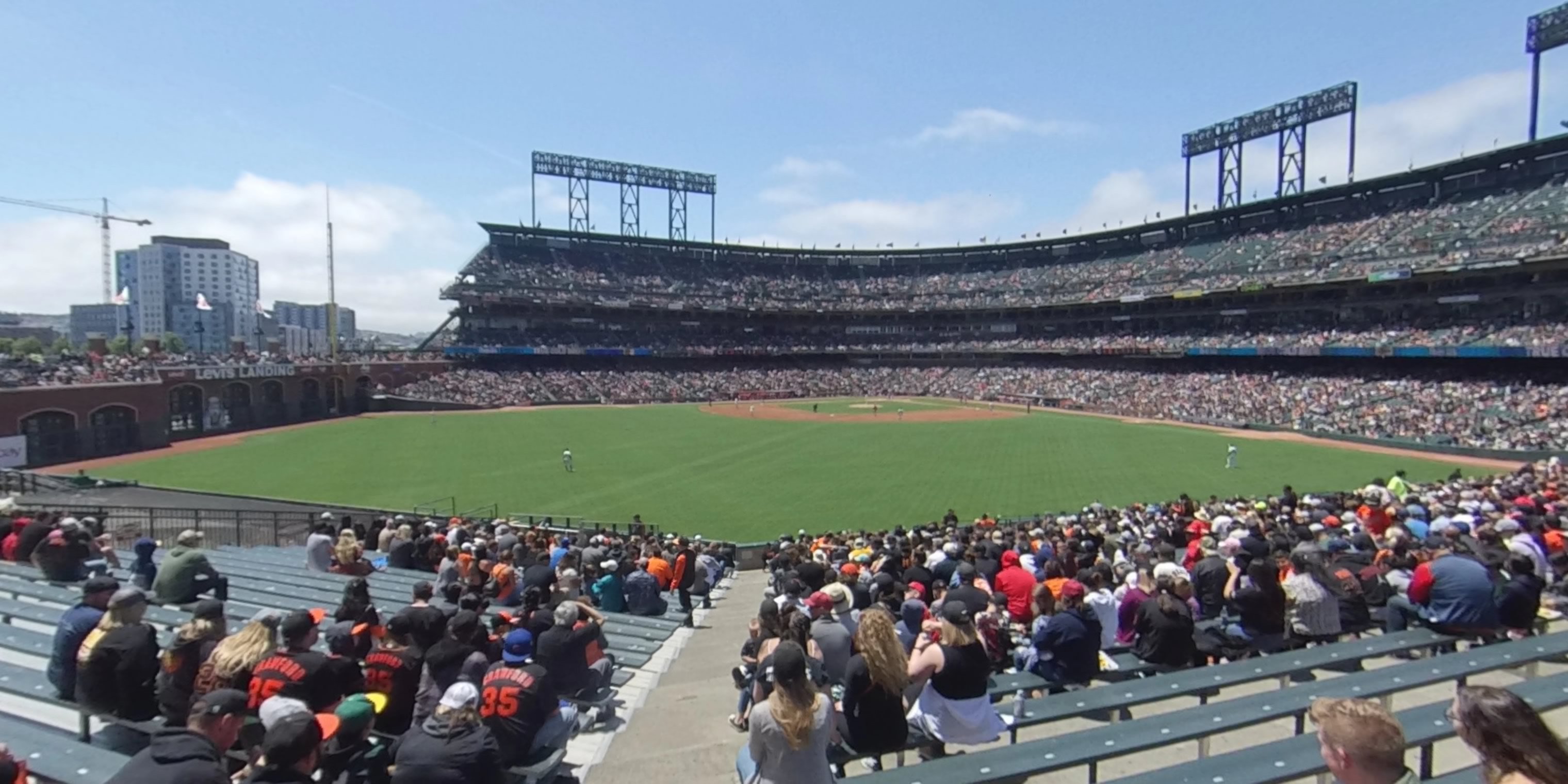 section 142 panoramic seat view  for baseball - oracle park