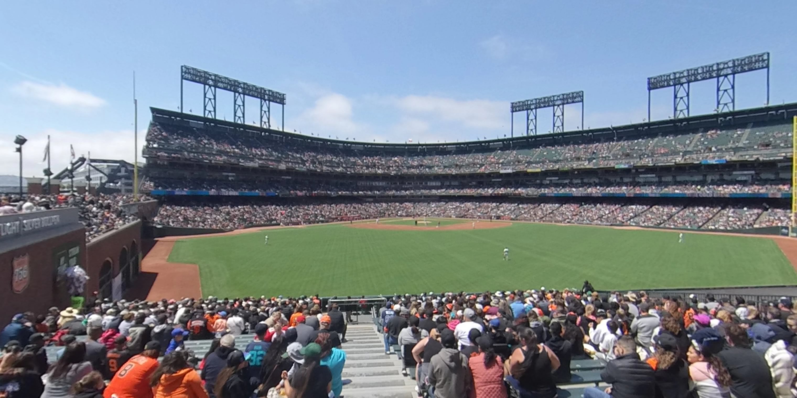 section 144 panoramic seat view  for baseball - oracle park