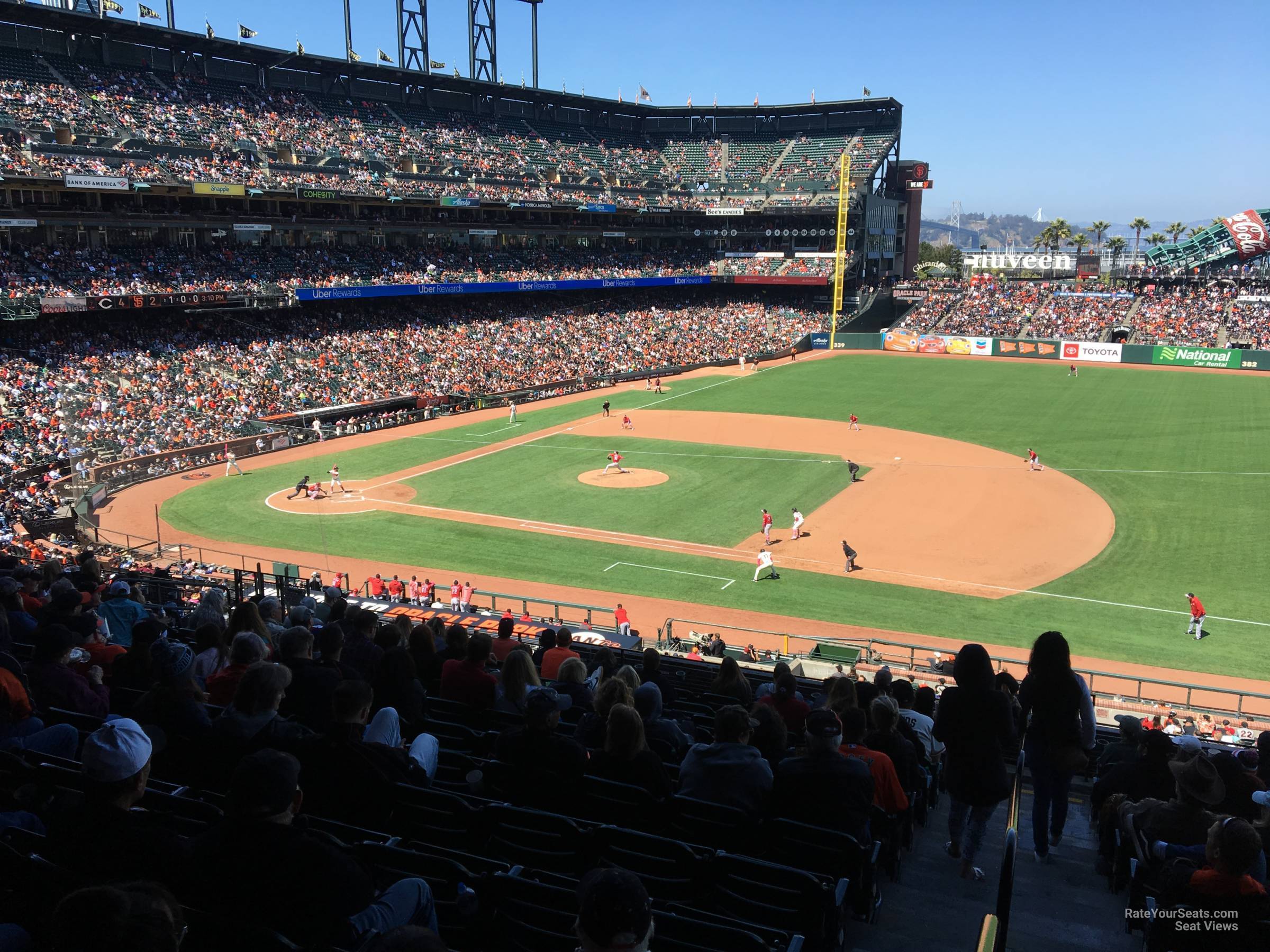 section 205, row i seat view  for baseball - oracle park