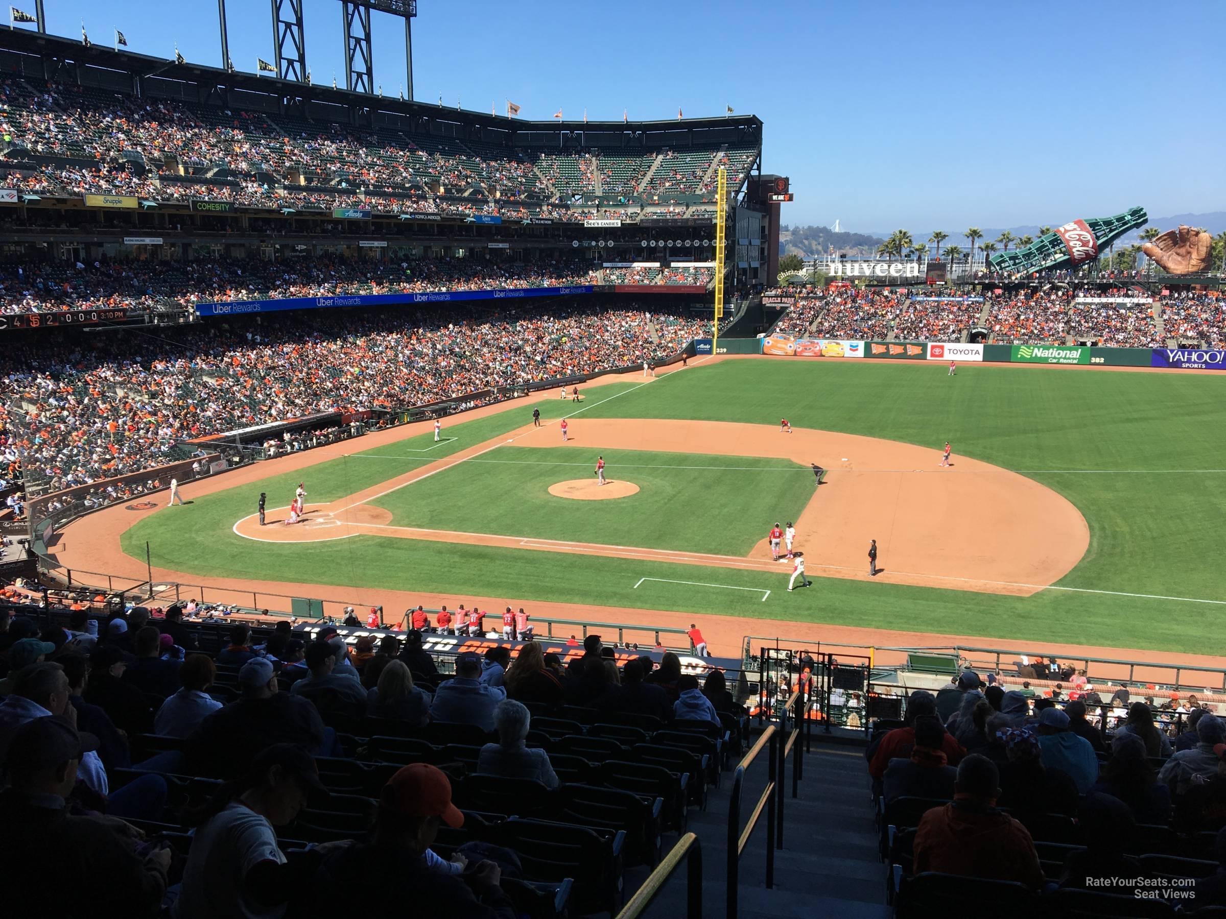 section 207, row i seat view  for baseball - oracle park