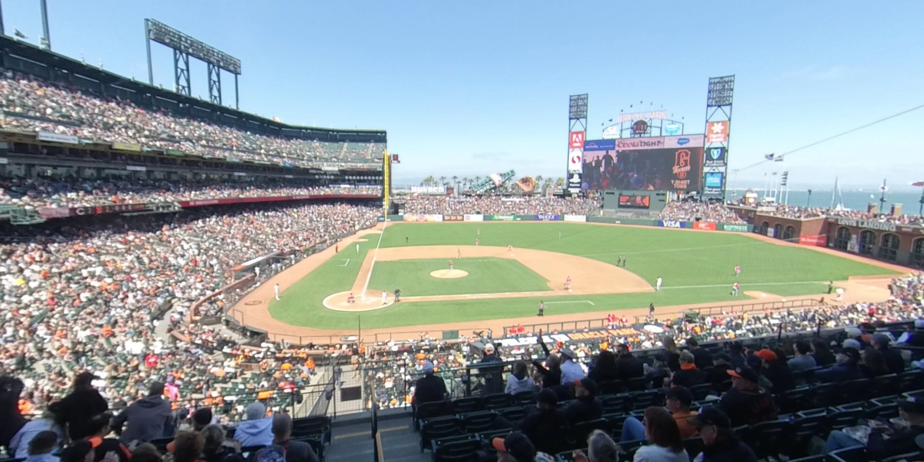 section 210 panoramic seat view  for baseball - oracle park