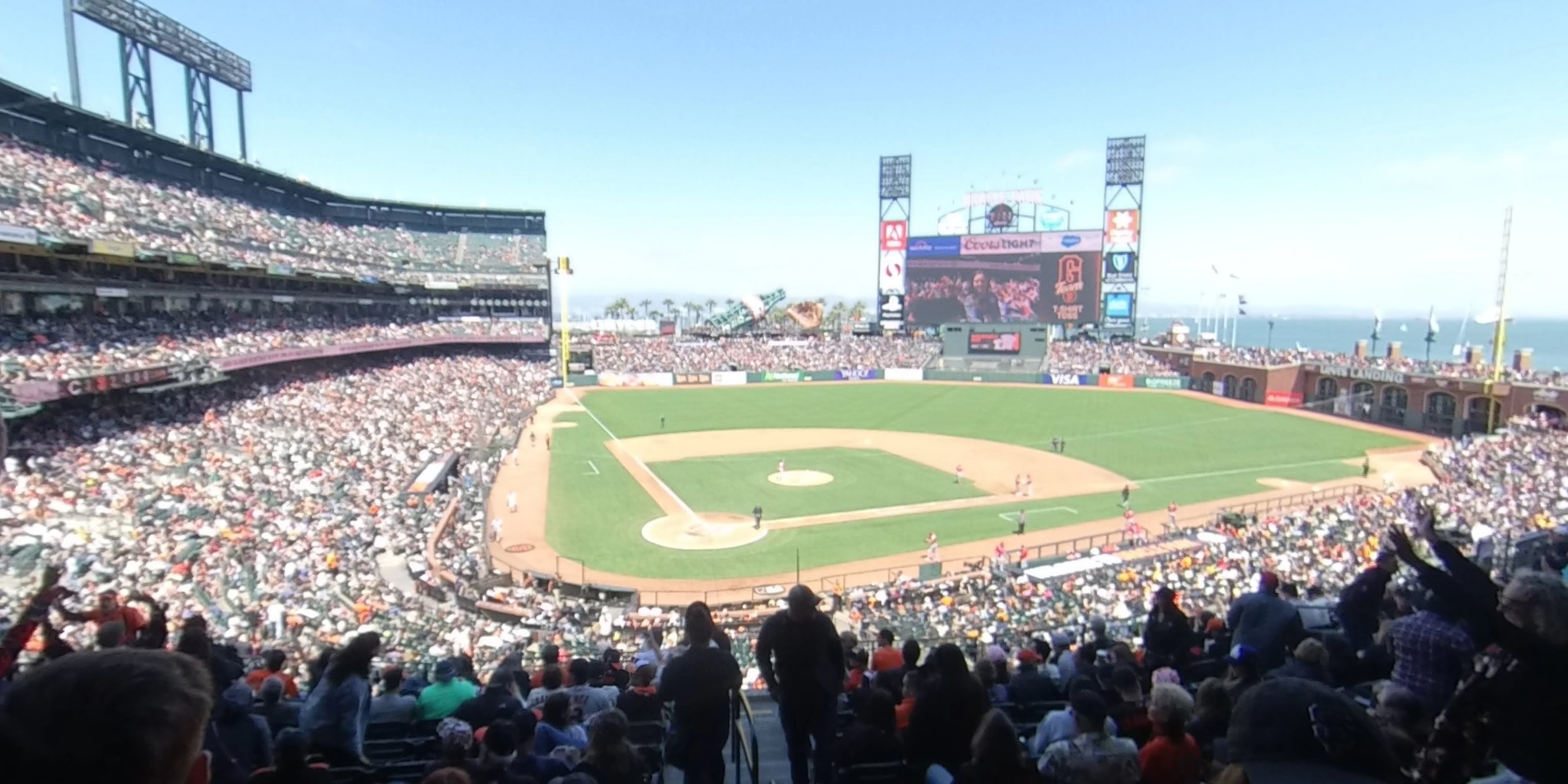 section 212 panoramic seat view  for baseball - oracle park