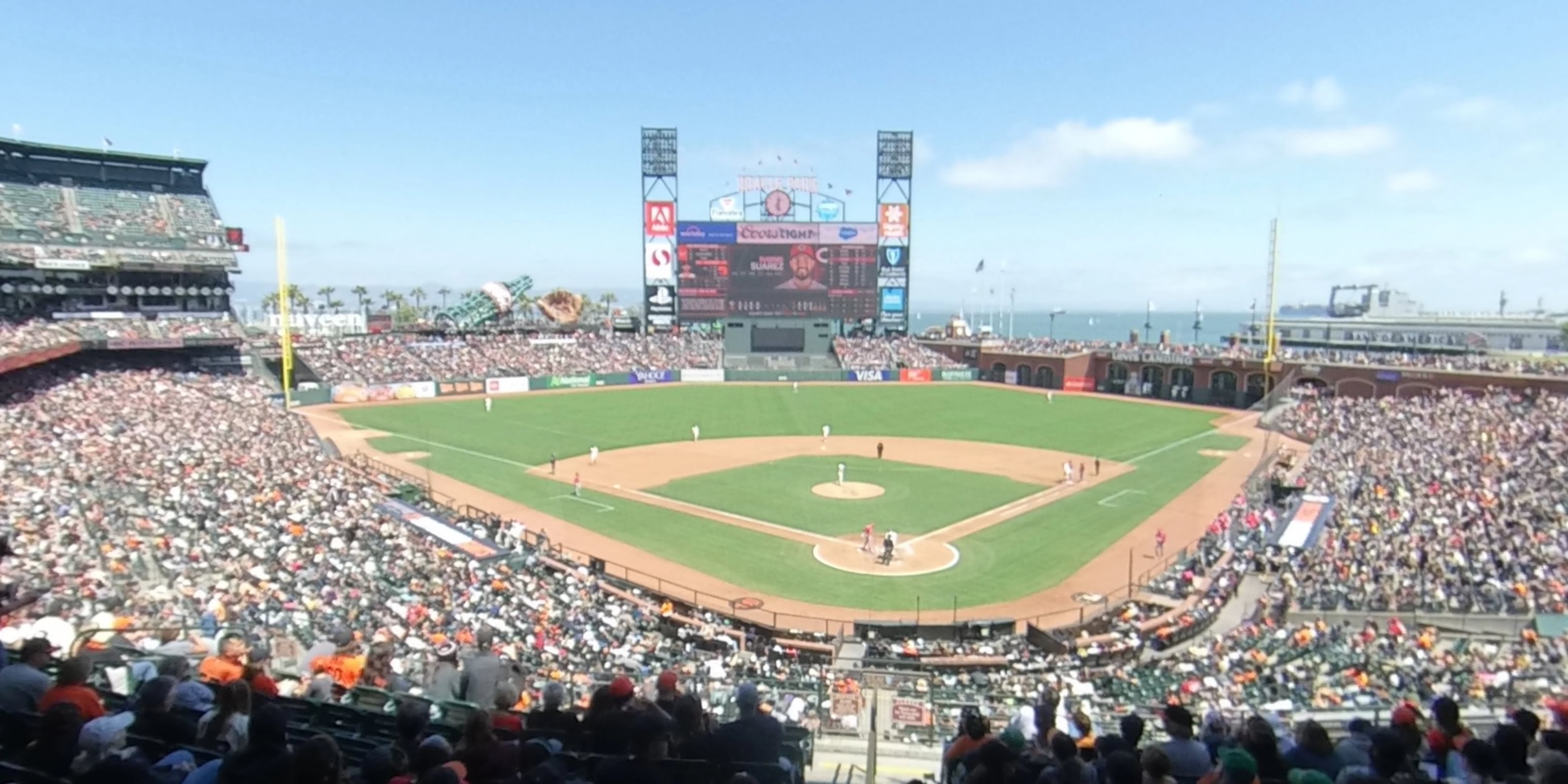 section 216 panoramic seat view  for baseball - oracle park