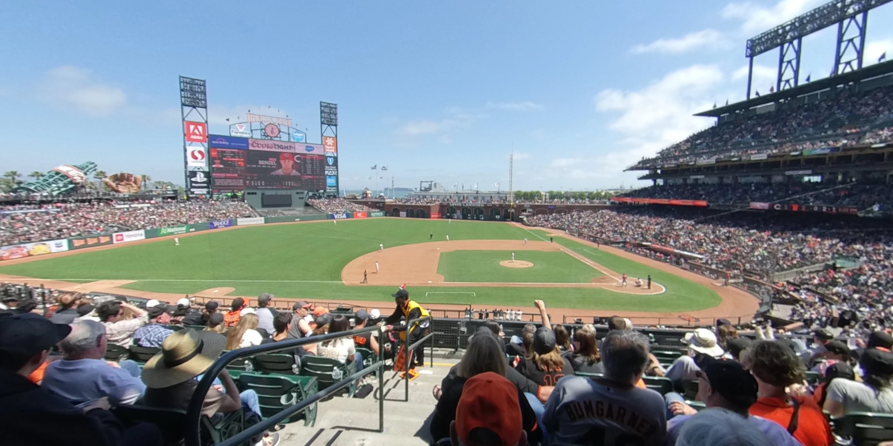 section 222 panoramic seat view  for baseball - oracle park