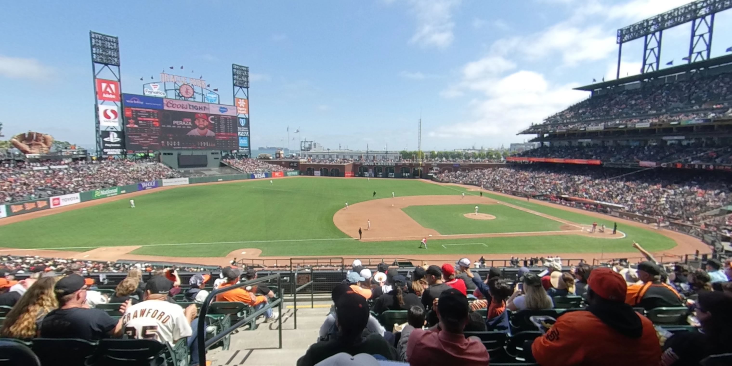 section 224 panoramic seat view  for baseball - oracle park