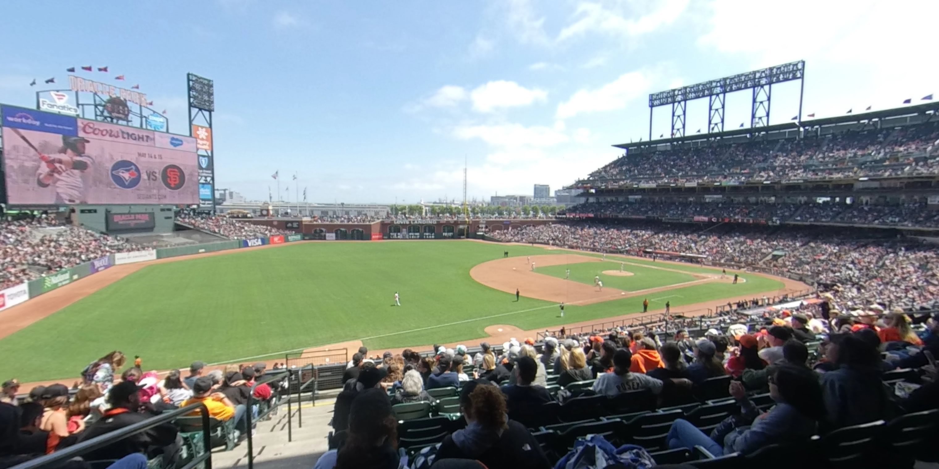 section 228 panoramic seat view  for baseball - oracle park