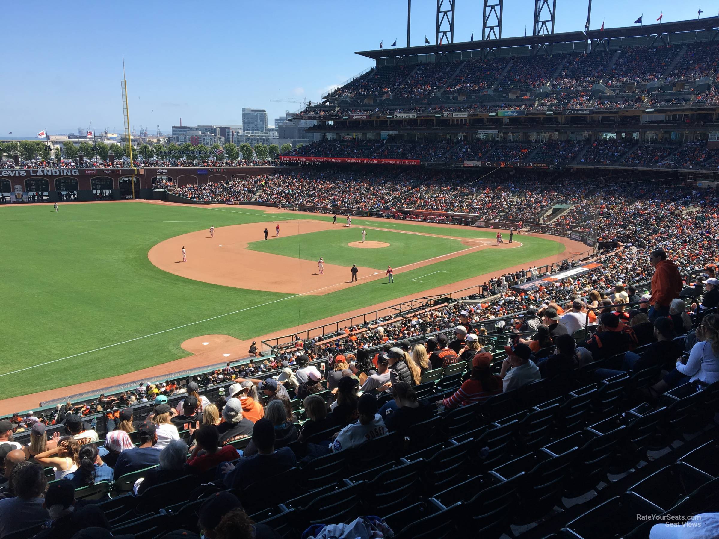 section 228, row i seat view  for baseball - oracle park