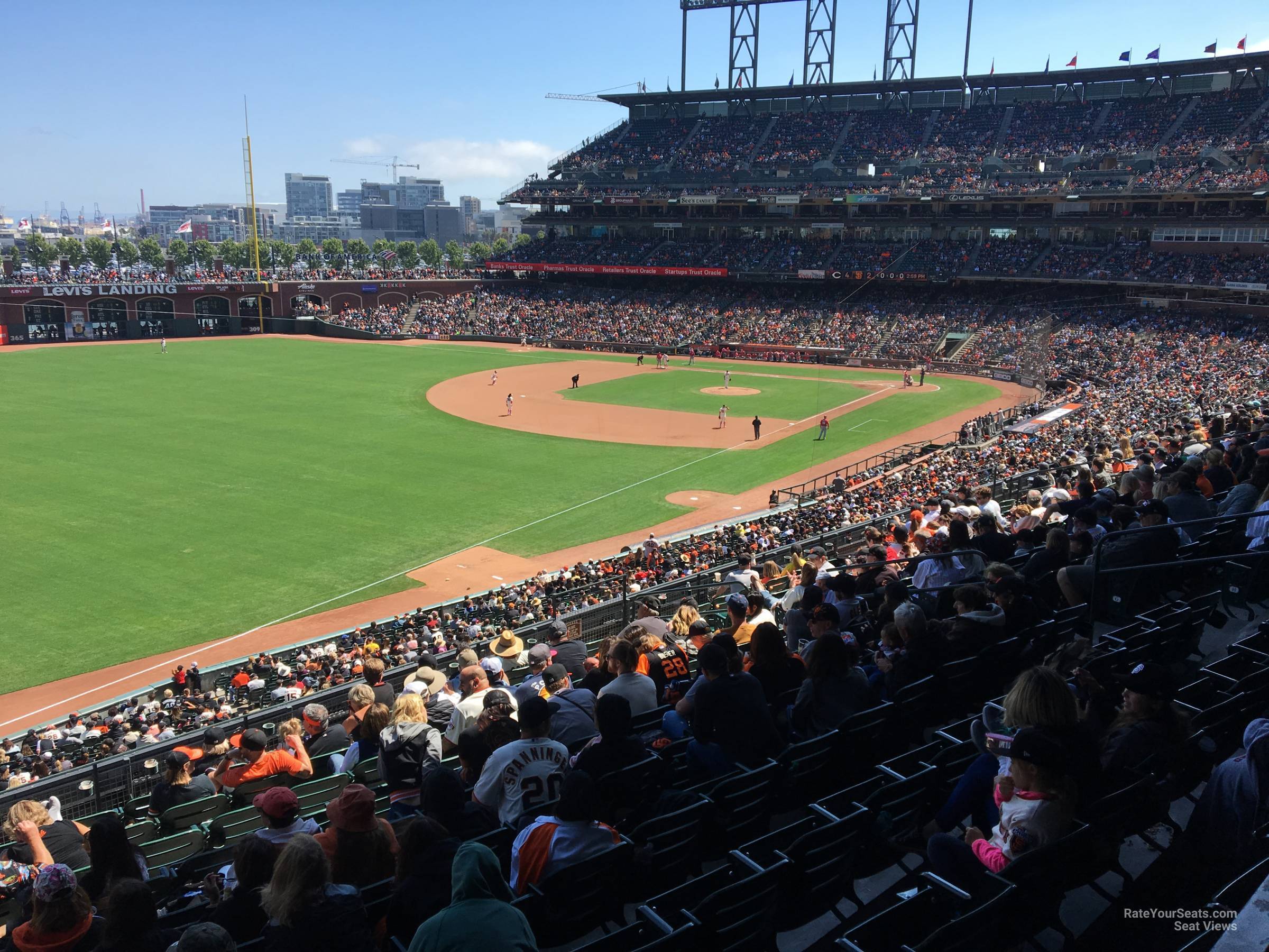 section 231, row i seat view  for baseball - oracle park