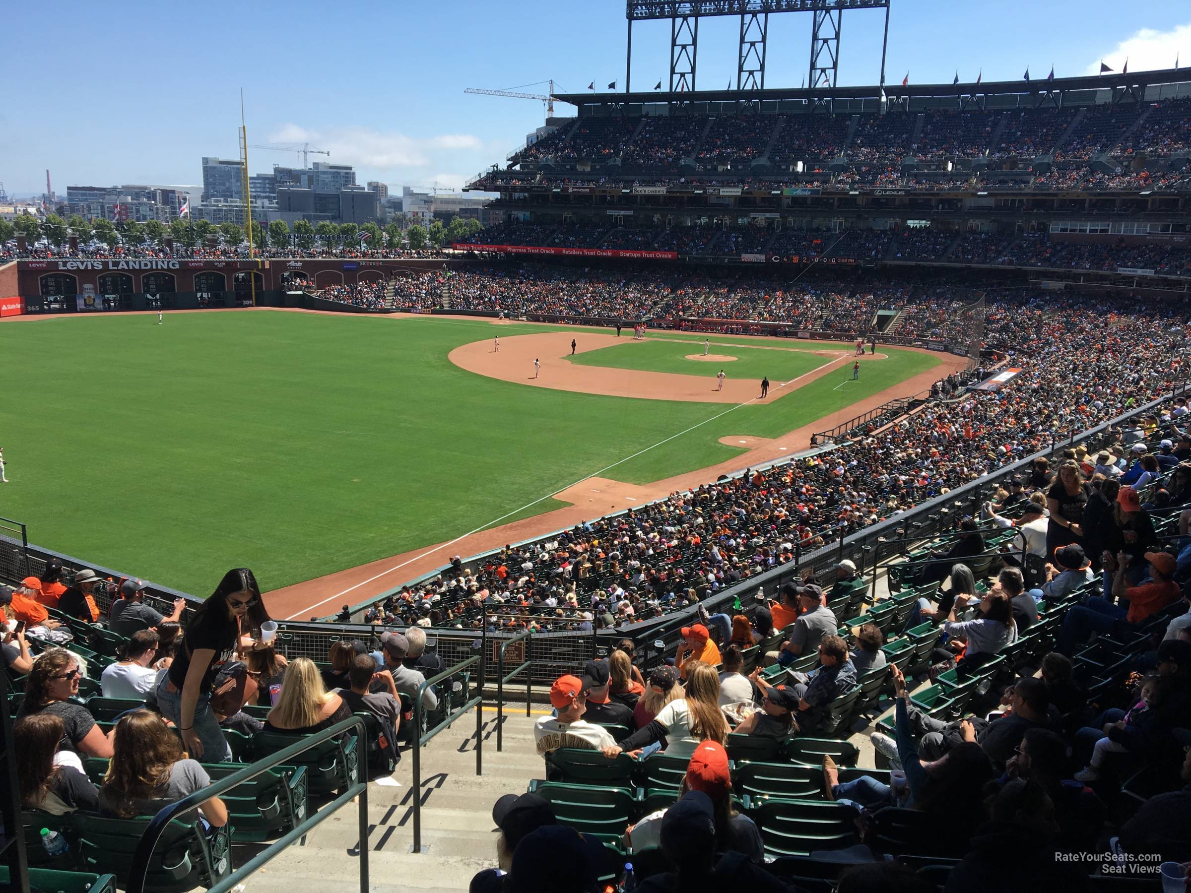 section 232, row i seat view  for baseball - oracle park
