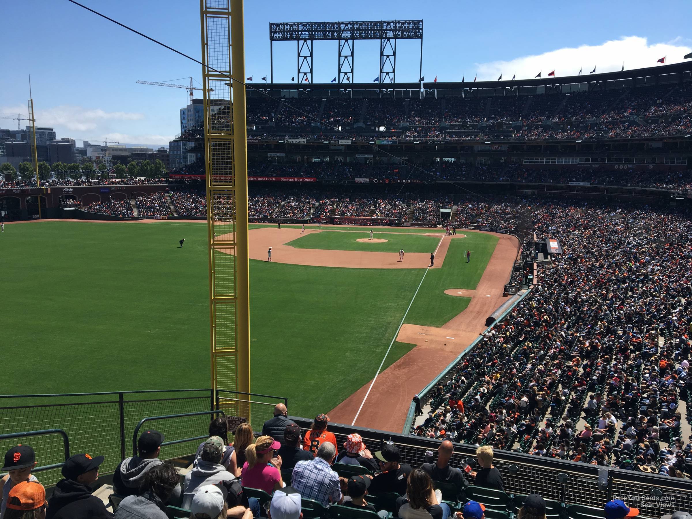 section 234, row h seat view  for baseball - oracle park