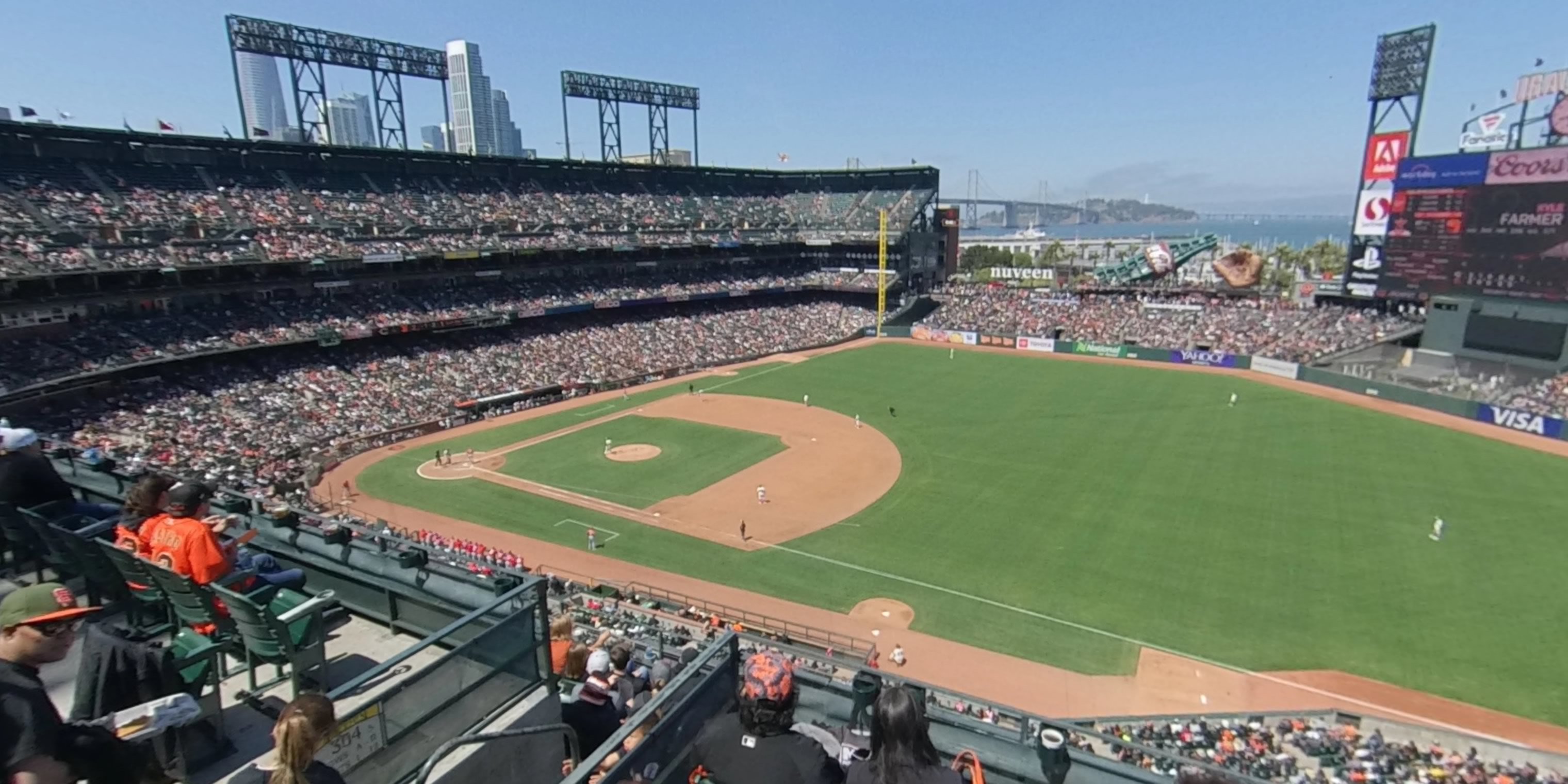 section 302 panoramic seat view  for baseball - oracle park