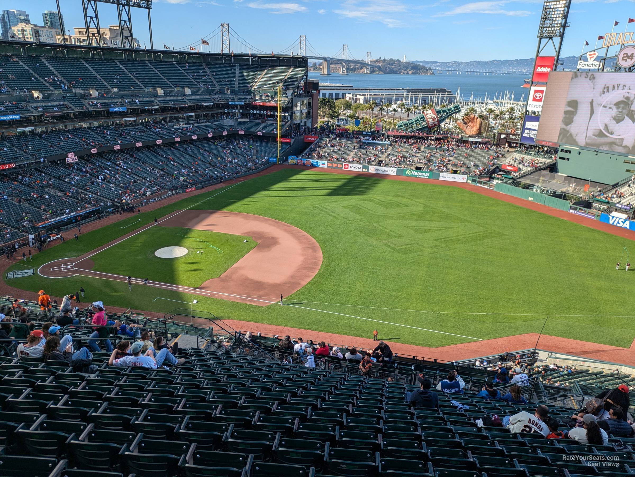 section 304, row 16 seat view  for baseball - oracle park