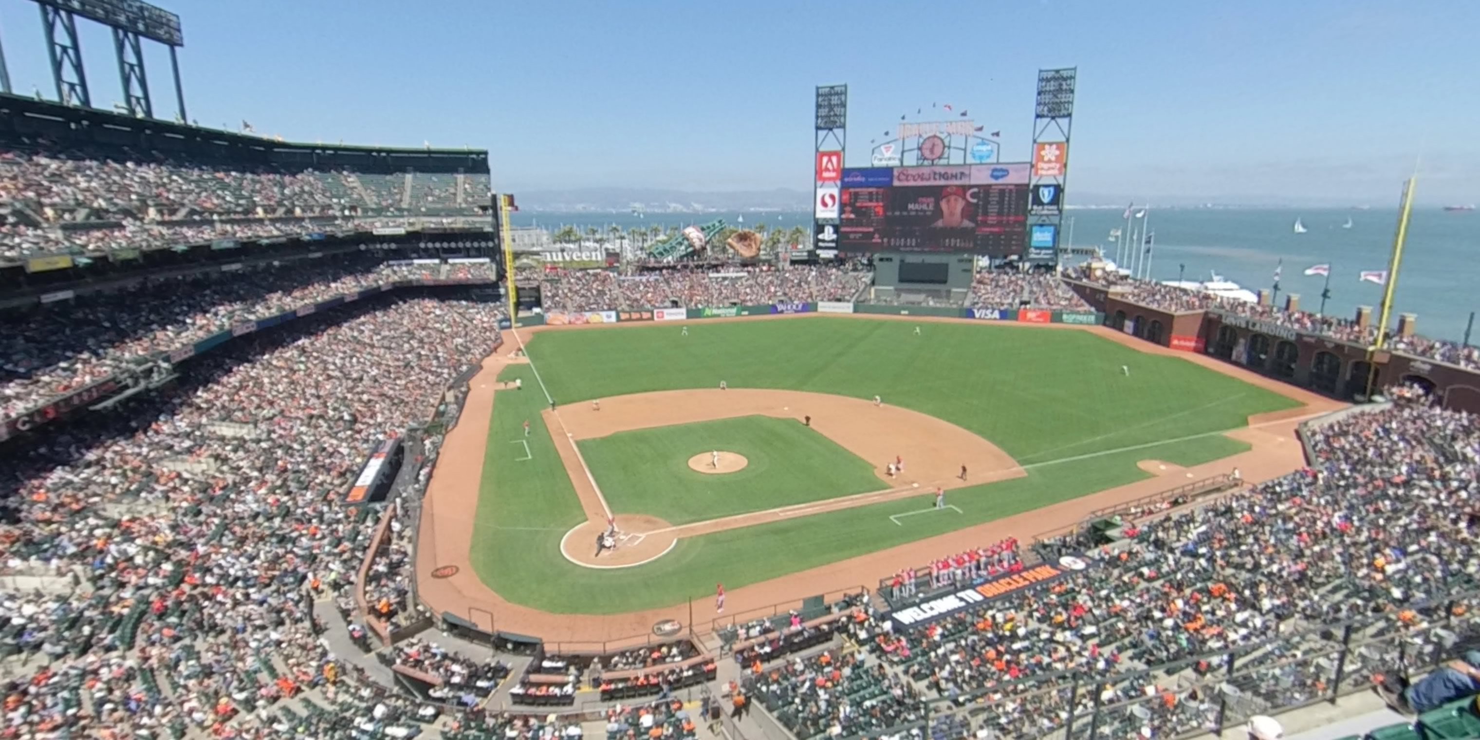 section 311 panoramic seat view  for baseball - oracle park