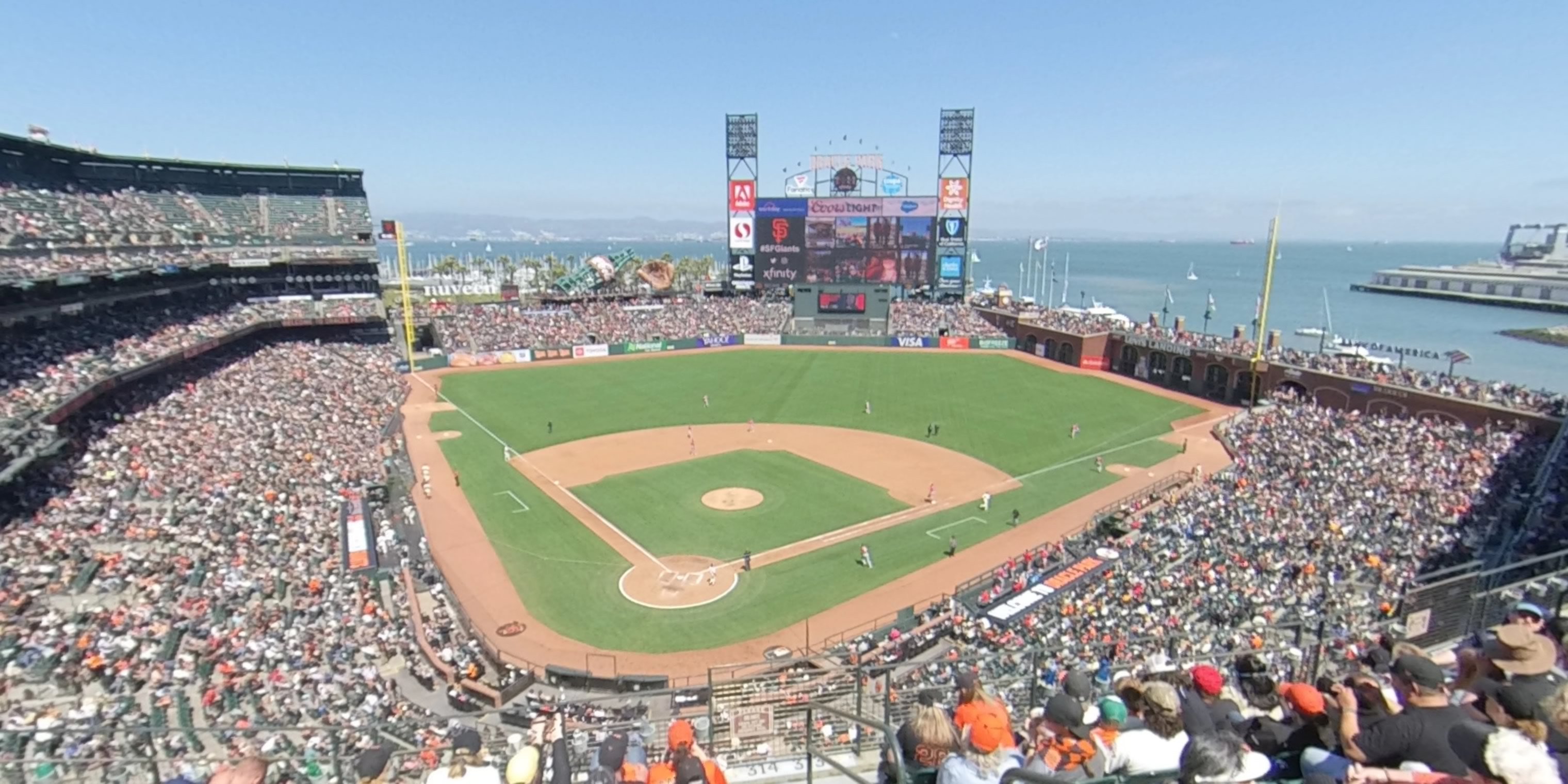 section 313 panoramic seat view  for baseball - oracle park