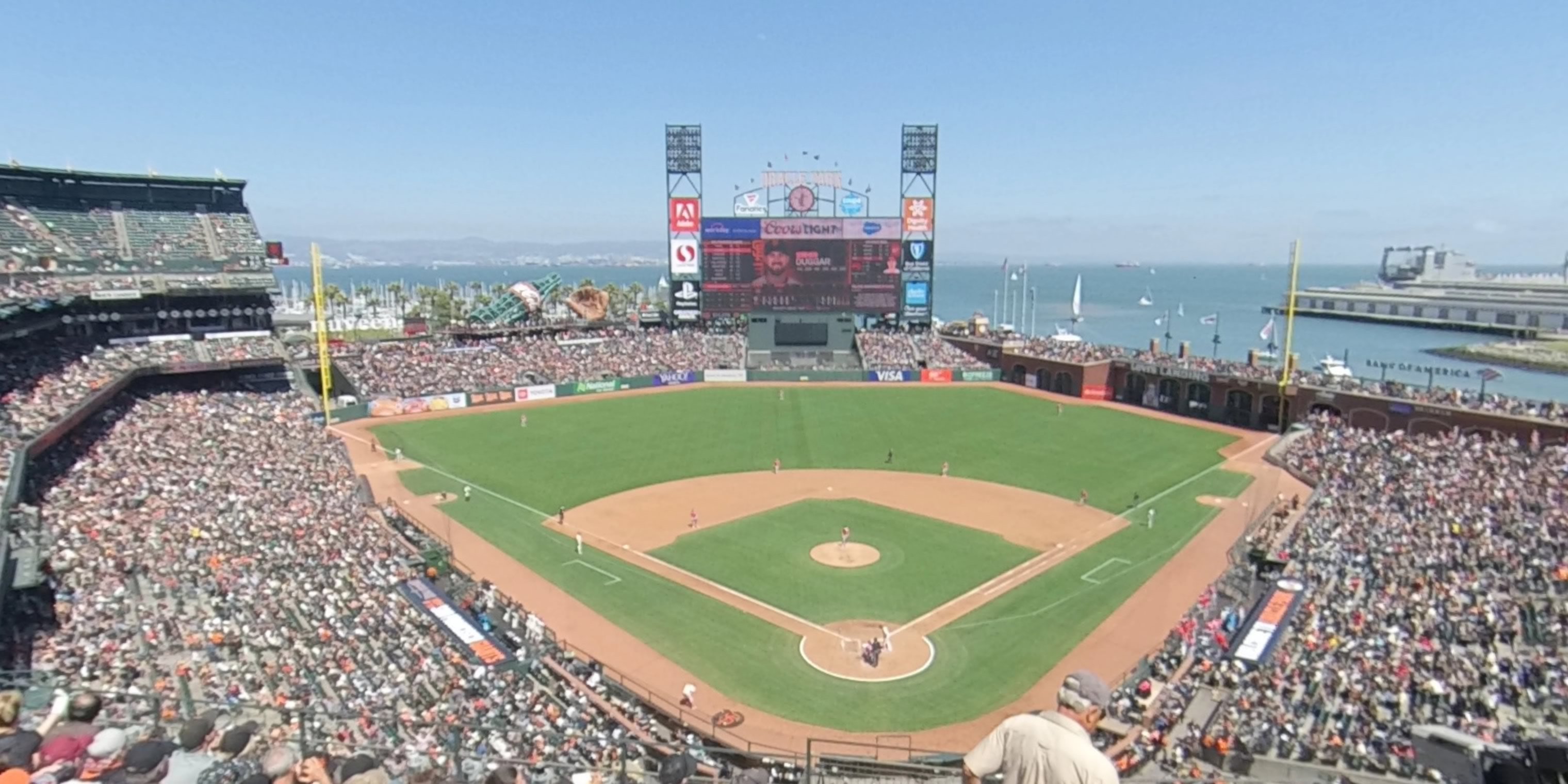 section 315 panoramic seat view  for baseball - oracle park
