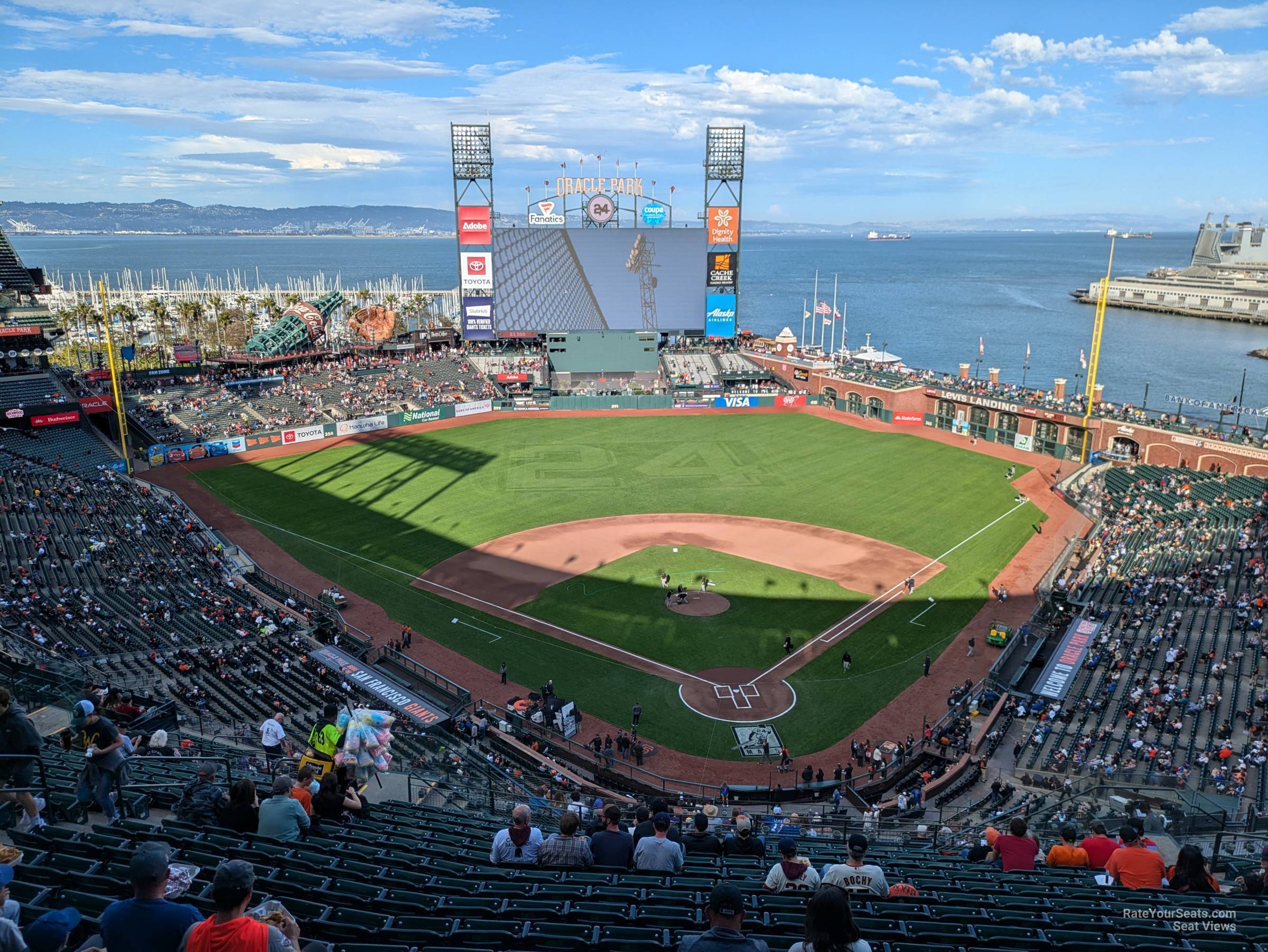 section 317, row 16 seat view  for baseball - oracle park