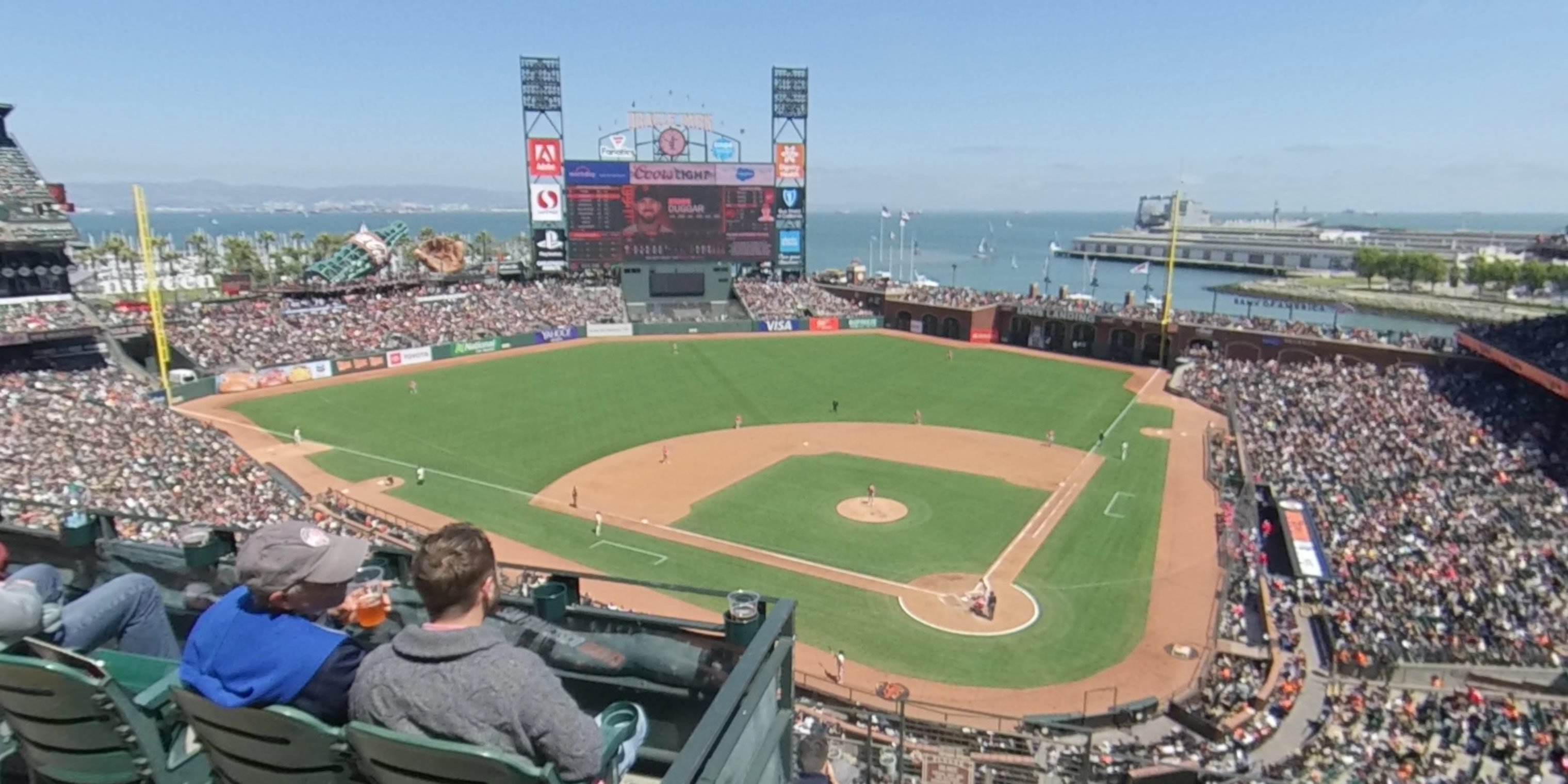 section 318 panoramic seat view  for baseball - oracle park