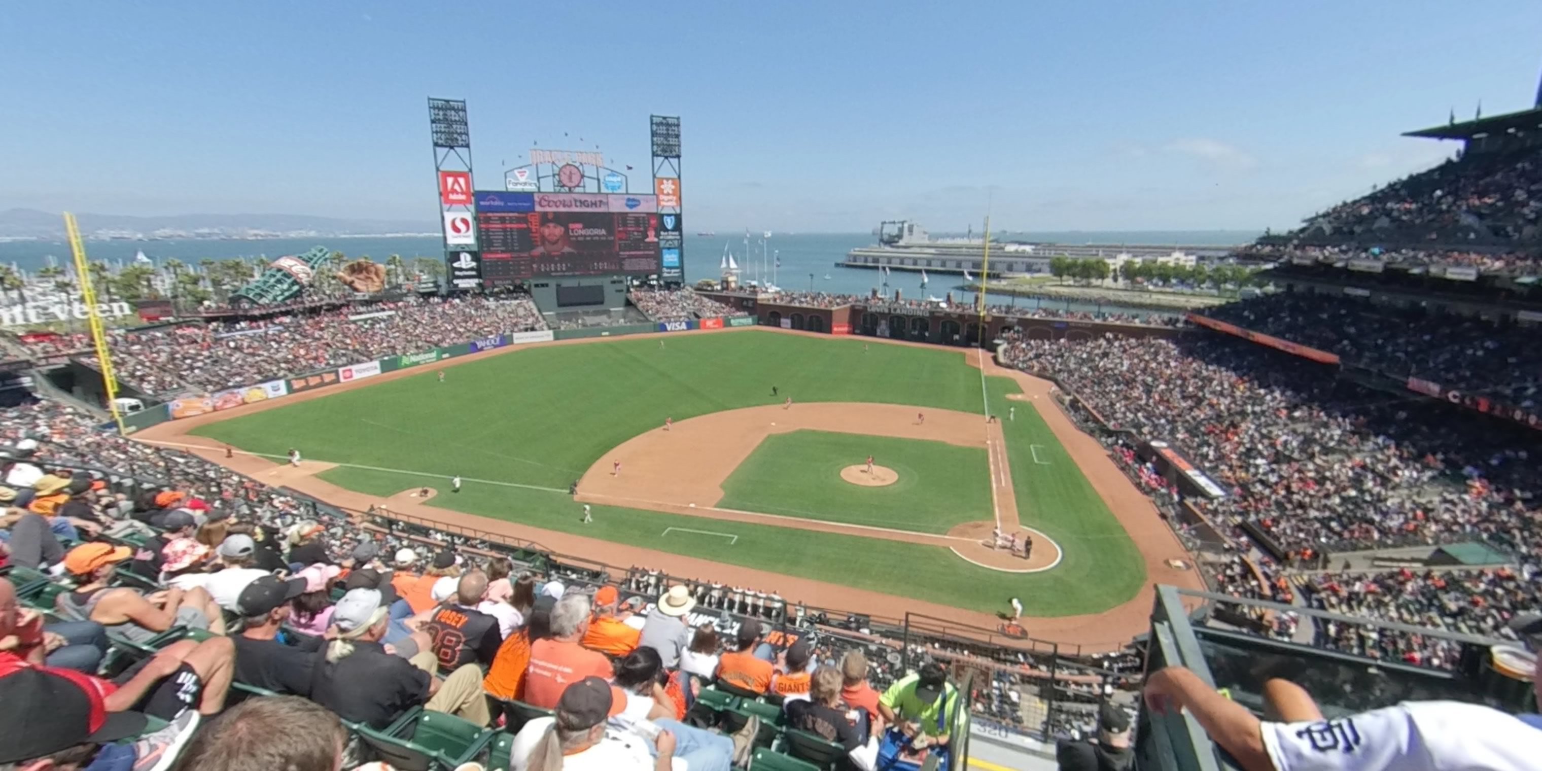 section 320 panoramic seat view  for baseball - oracle park