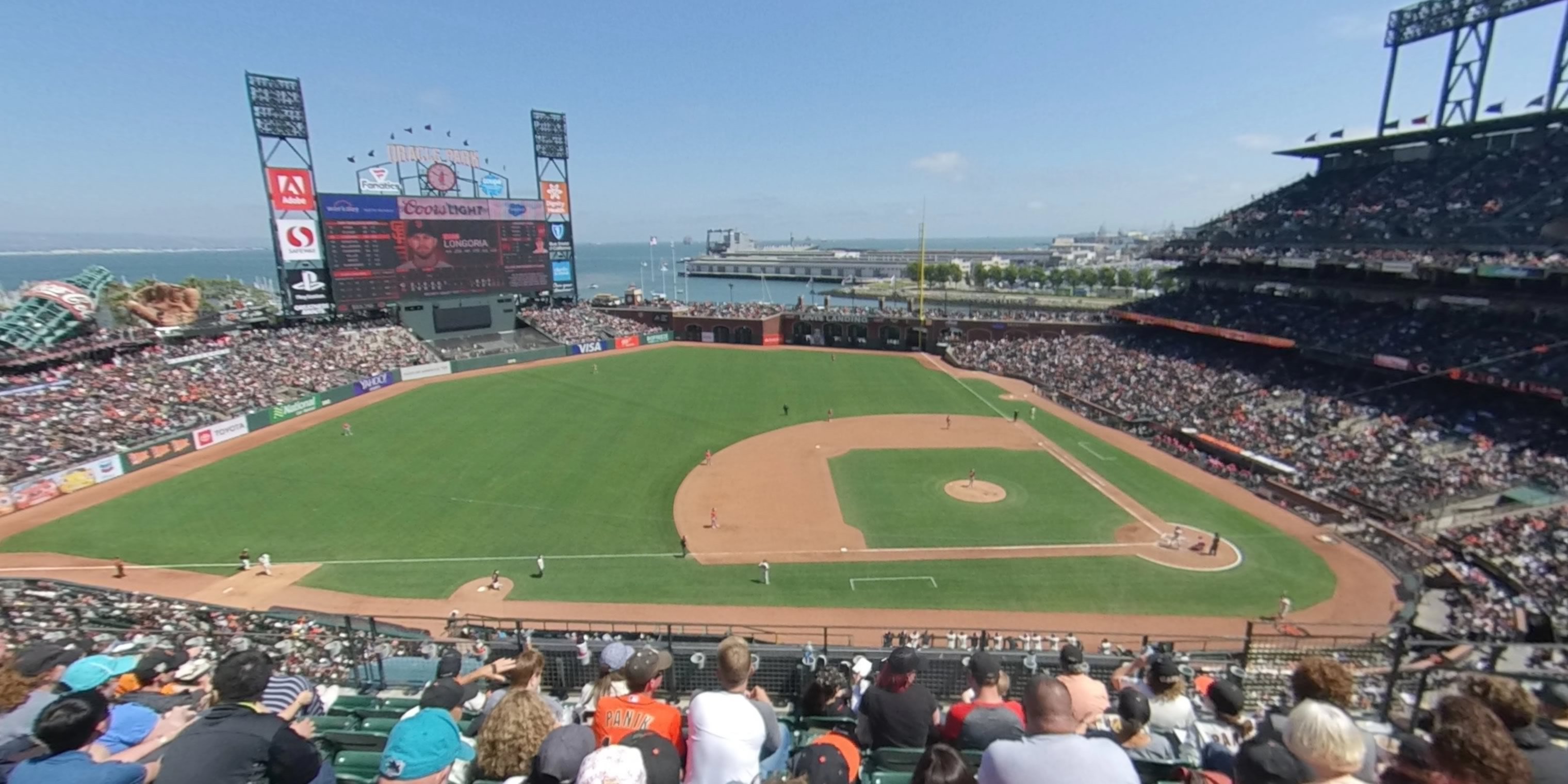section 323 panoramic seat view  for baseball - oracle park