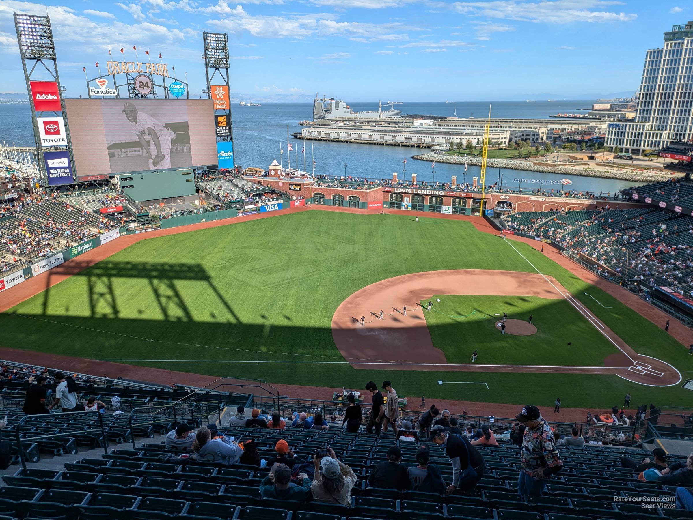 section 324, row 16 seat view  for baseball - oracle park