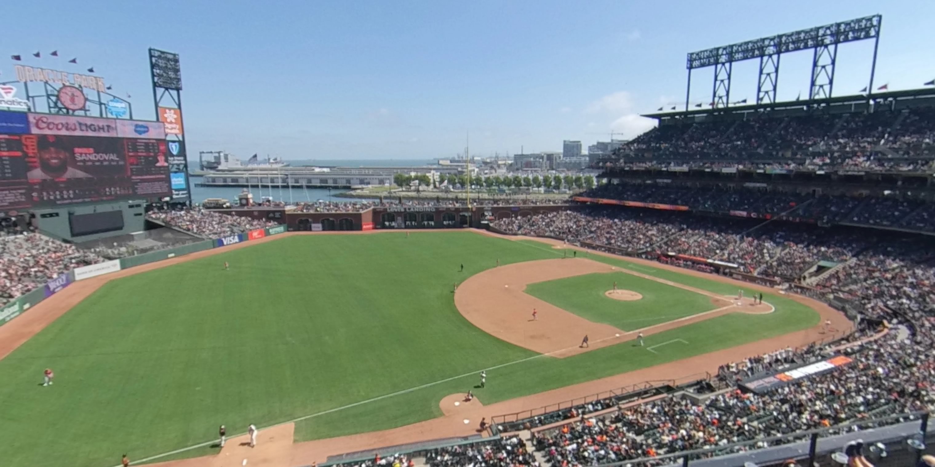 section 327 panoramic seat view  for baseball - oracle park