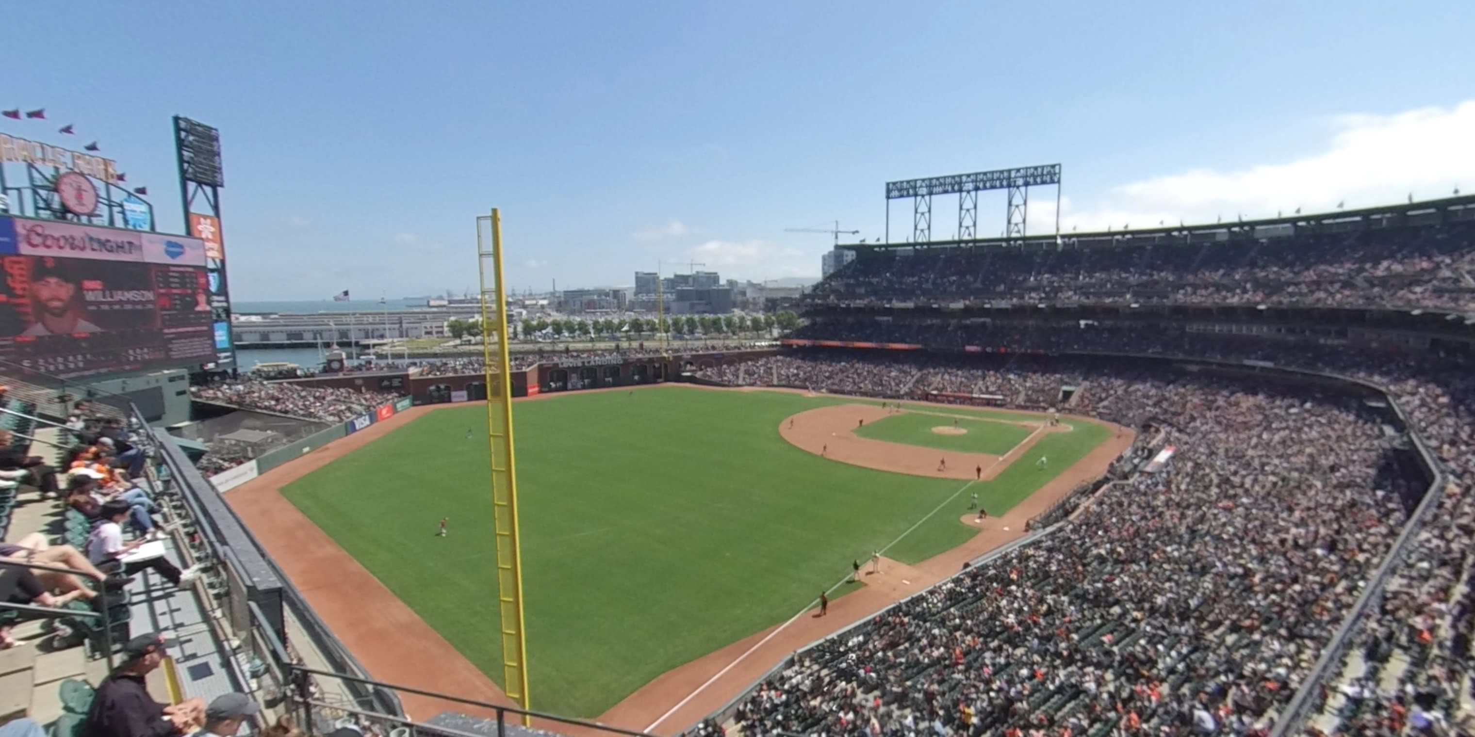 section 332 panoramic seat view  for baseball - oracle park