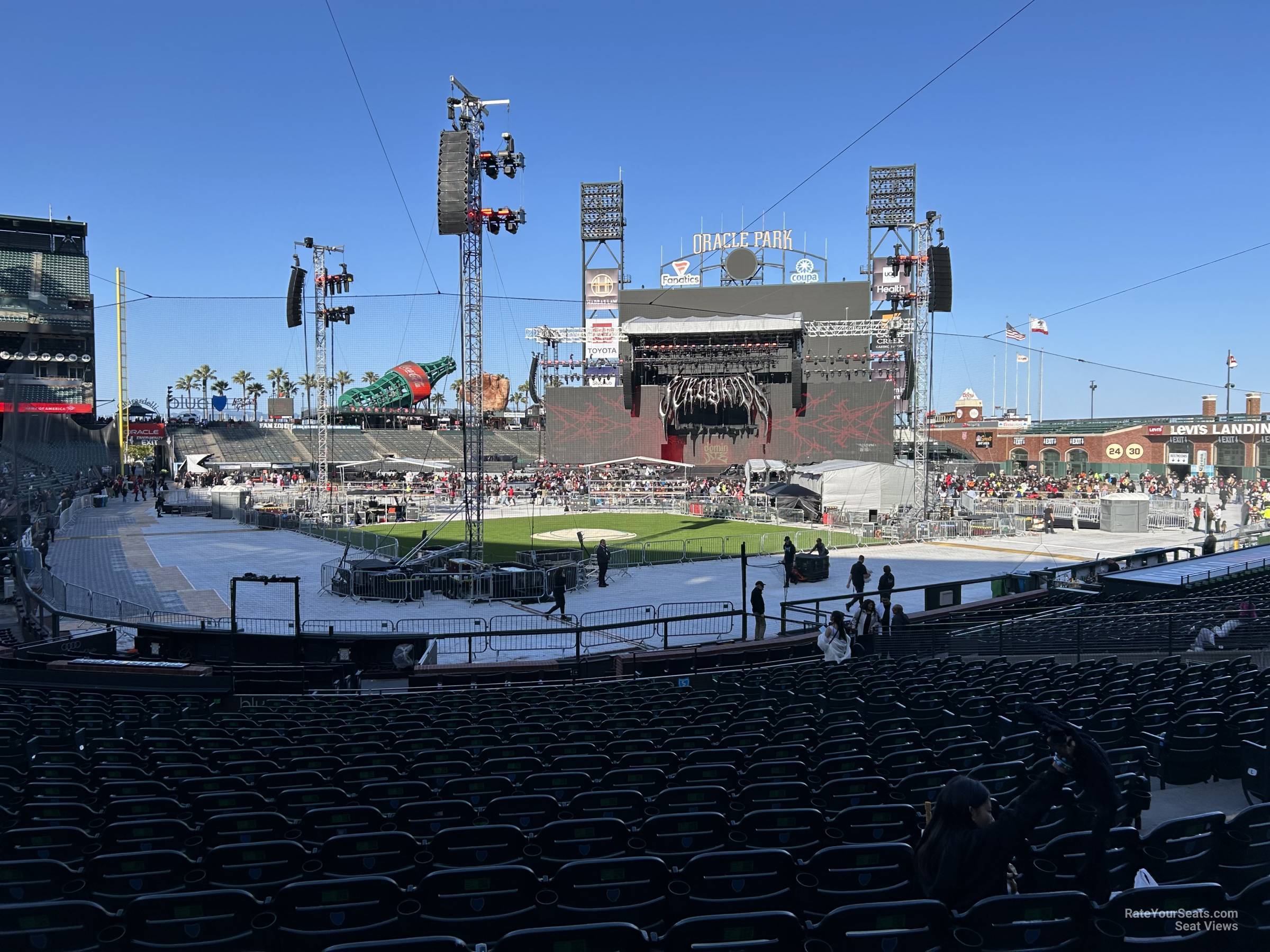 section 113, row 20 seat view  for concert - oracle park