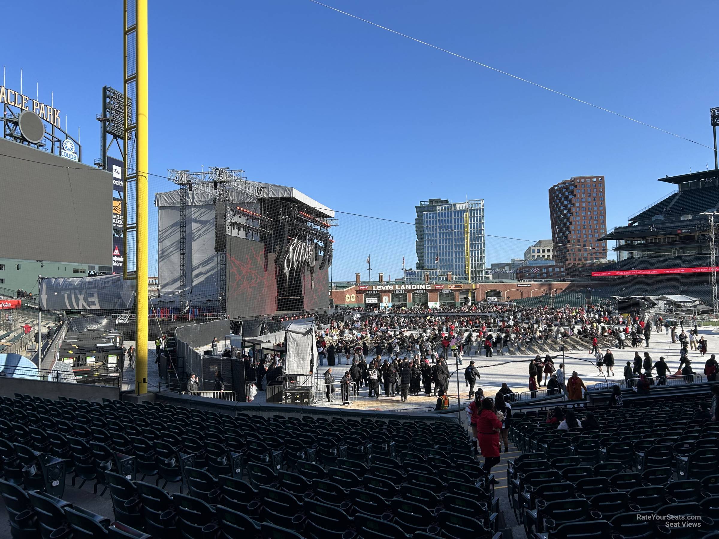 section 132, row 20 seat view  for concert - oracle park
